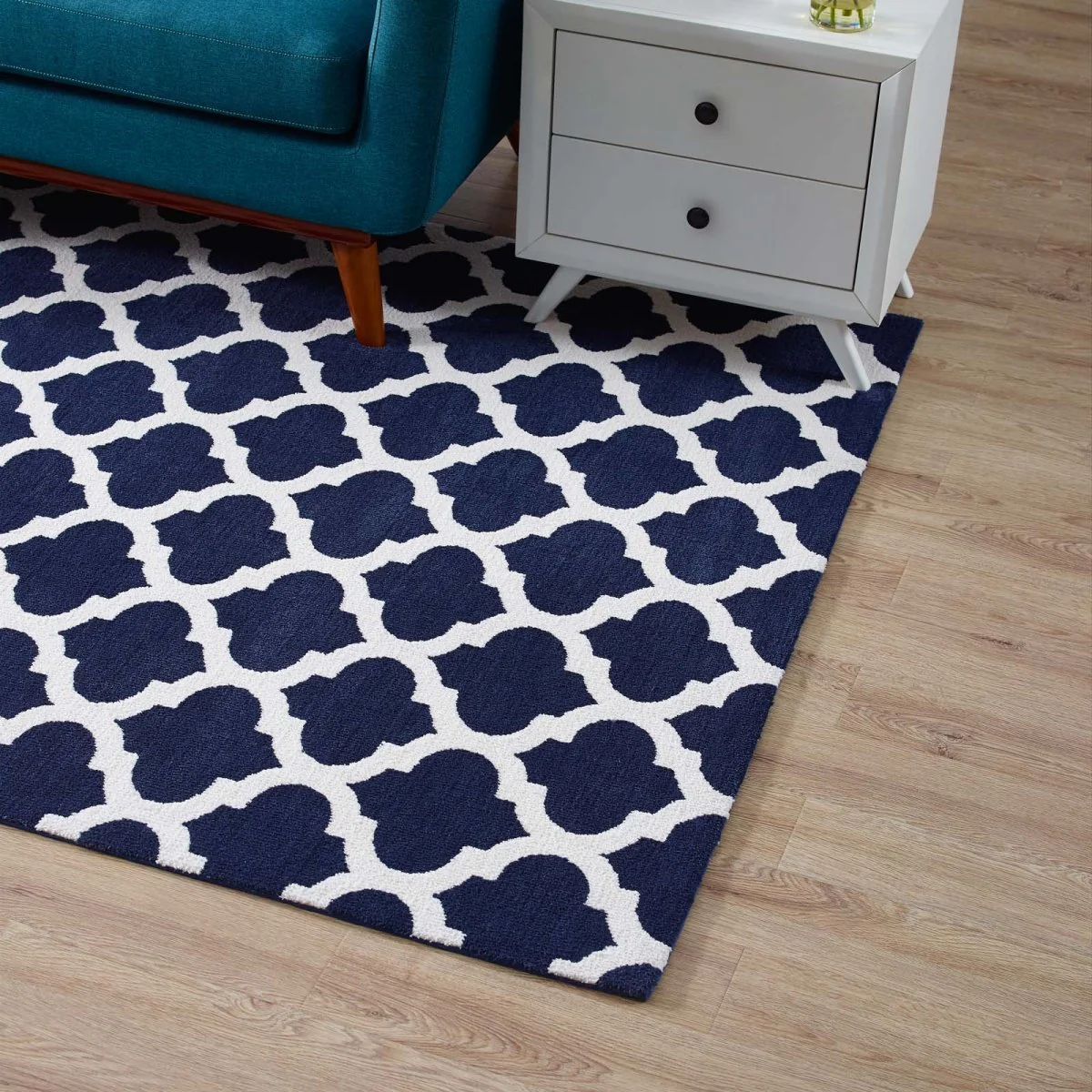 Moroccan Trellis Polyester Area Rug, Classic Geometric Pattern for Home Decor - Image 30