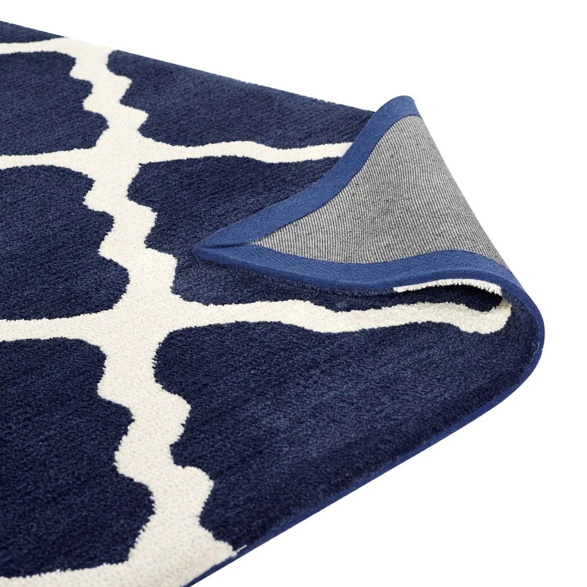 Moroccan Trellis Polyester Area Rug — Classic Geometric Pattern for Living Room - Image 10