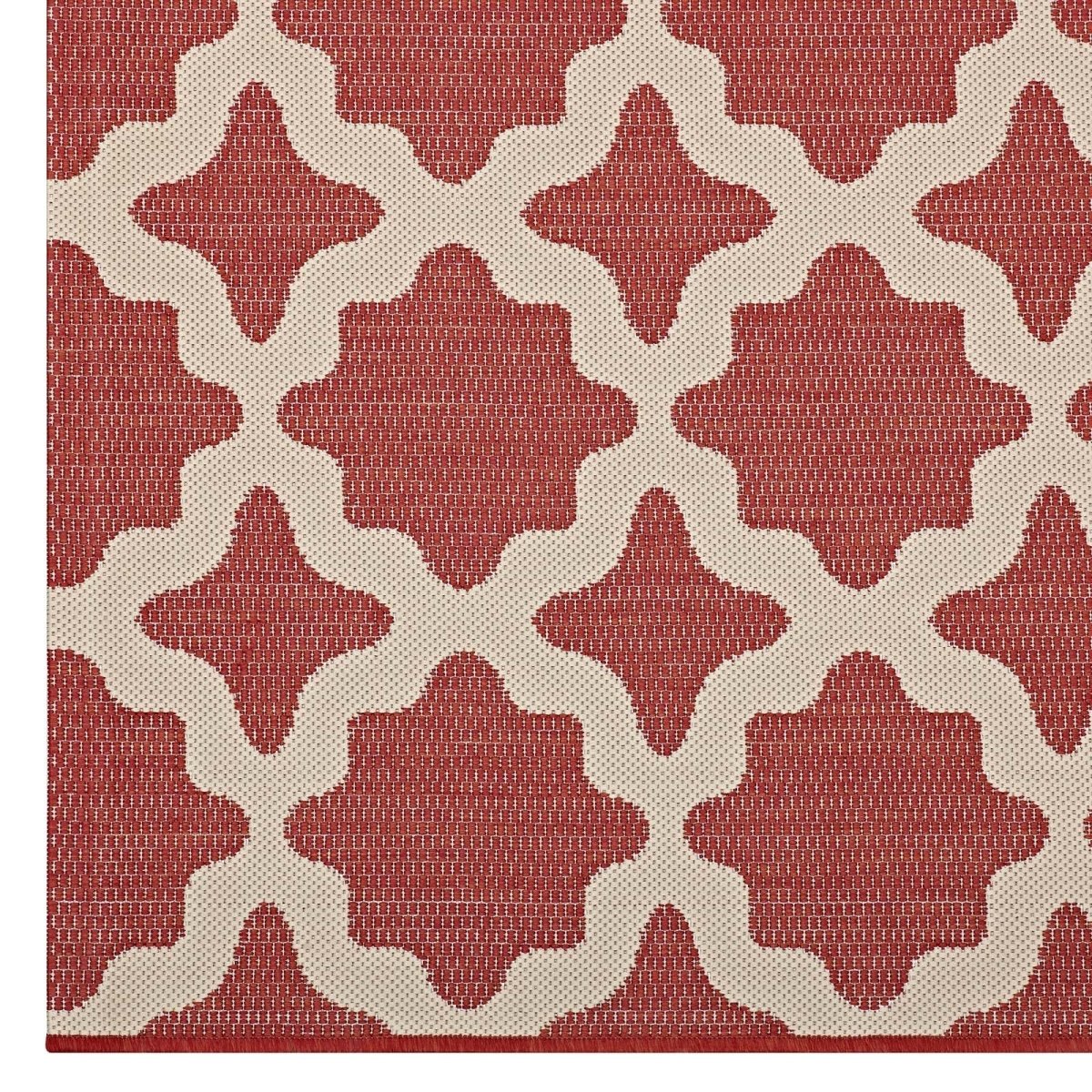 Moroccan Trellis Polypropylene Indoor Outdoor Area Rug - Versatile All-Weather - Image 38
