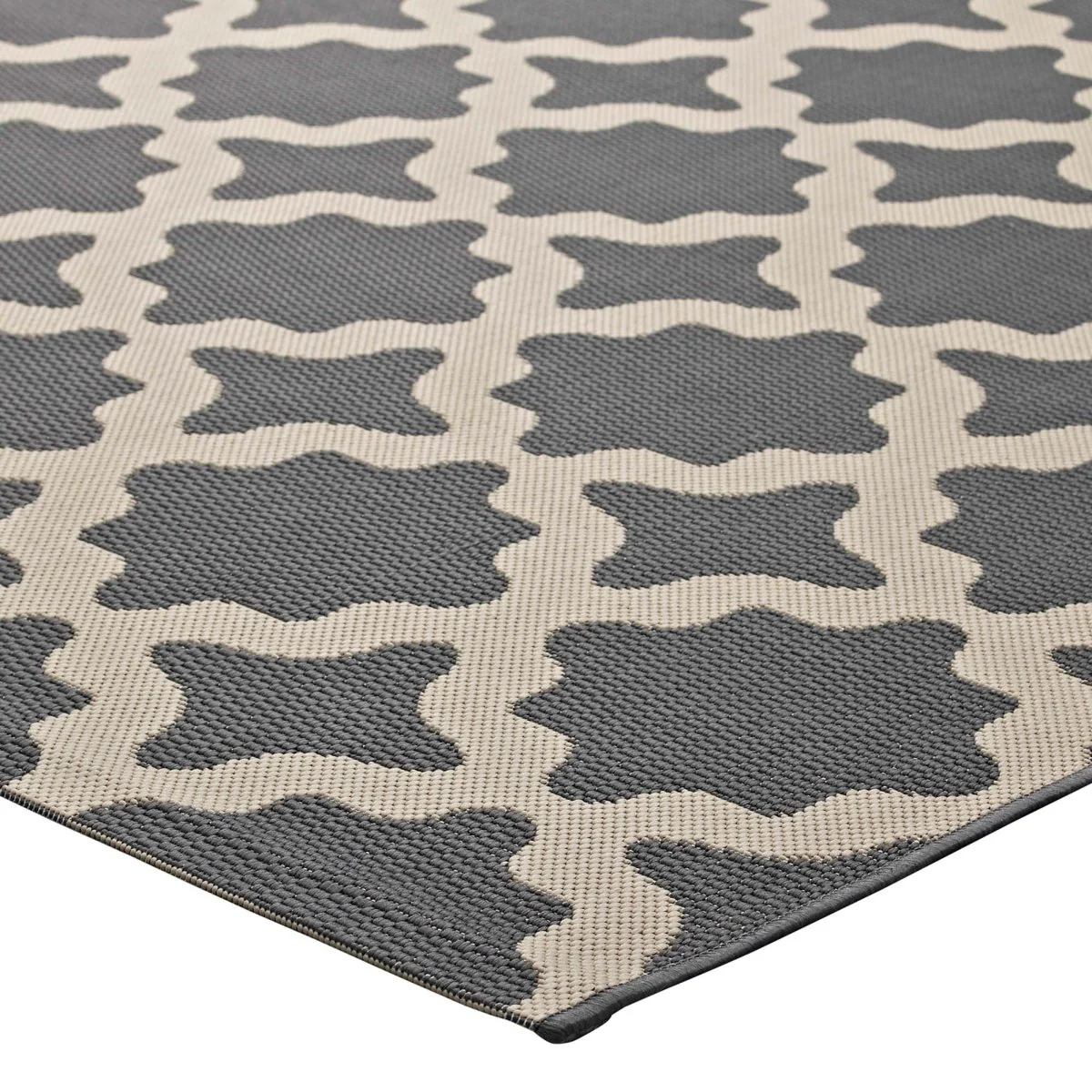 Moroccan Trellis Polypropylene Indoor Outdoor Area Rug - Versatile All-Weather - Image 82