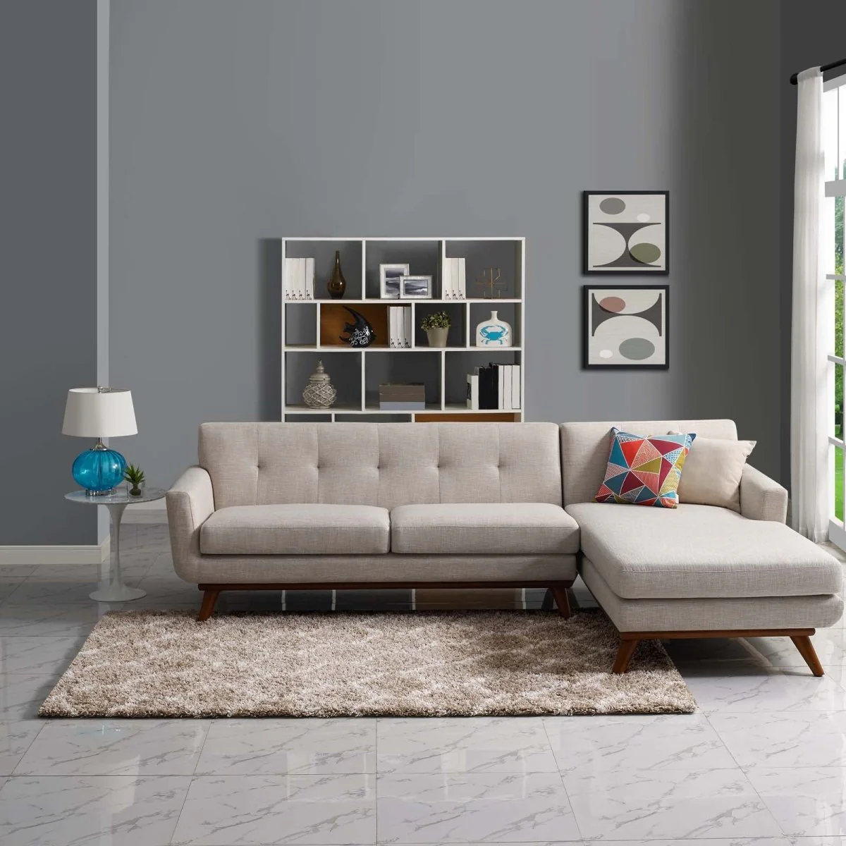 Moroccan Trellis Shag Area Rug - Plush High-Pile Accent Rug for Living Room - Image 39