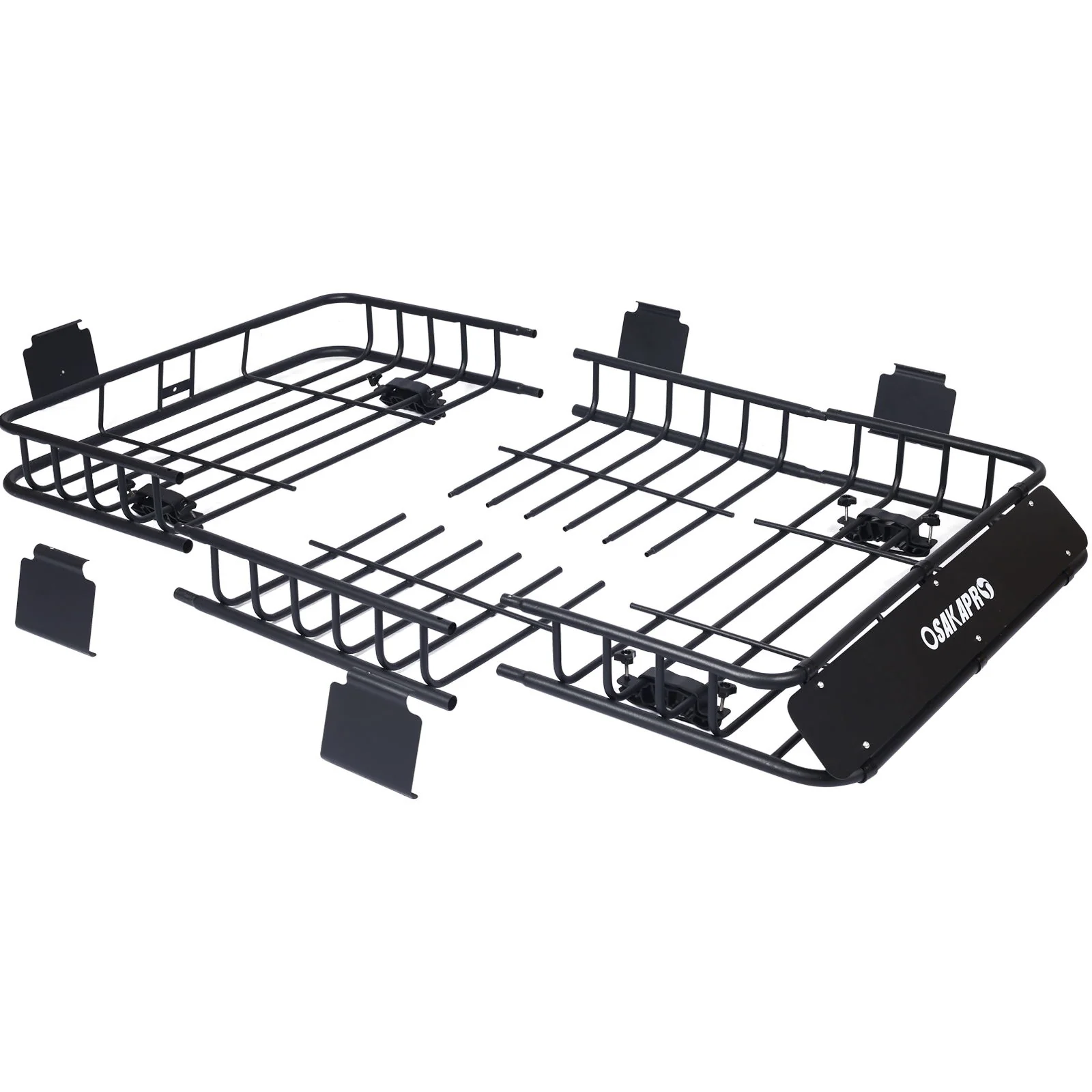 Motoring Rooftop Cargo Carrier Basket Steel, Universal Fit Roof Rack - Image 13