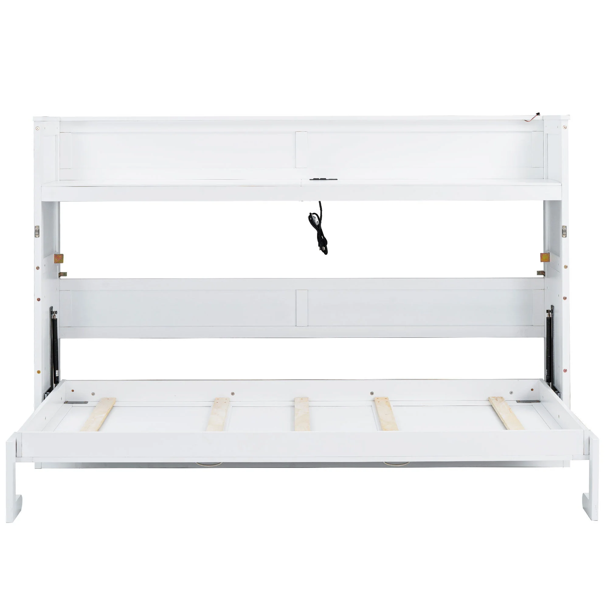 Murphy Bed With Desk, LED Light And USB Charging Station - Image 13