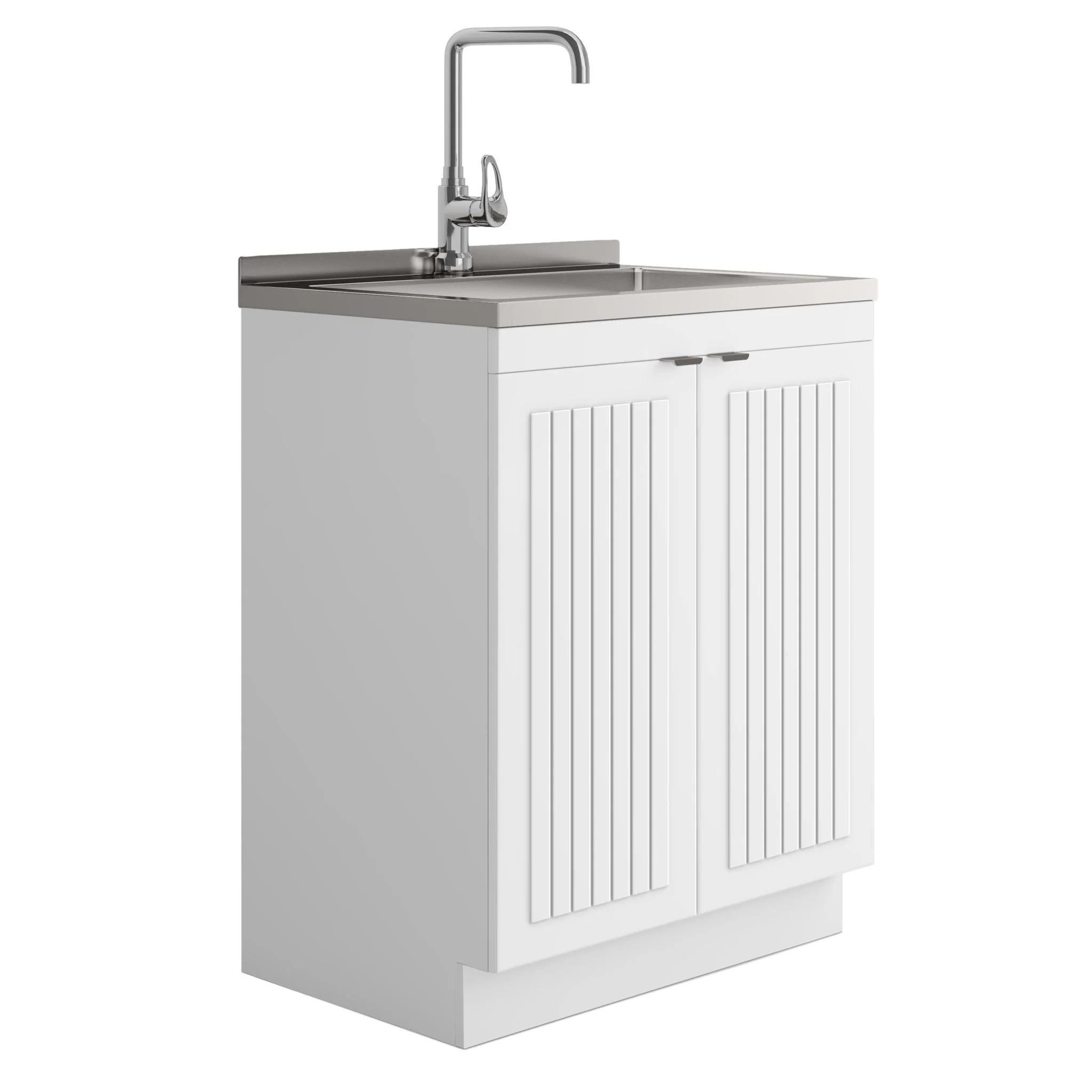Murphy - Laundry Cabinet & Faucet And Stainless Steel Sink - Image 3