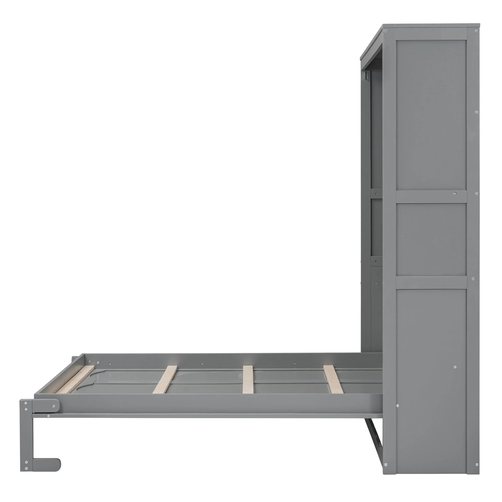 Murphy Wall Bed With Shelves, Space Saving - Image 6