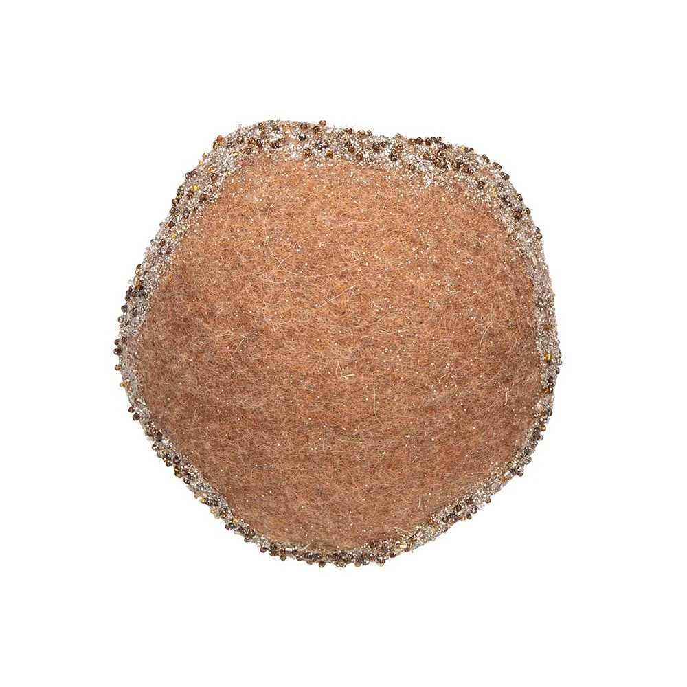 Mushroom Holiday Ornament, For Harvest Festival Fall Festival & Thanksgiving Table Decorations (Set of 2) - Beige / Light Brown - Image 2