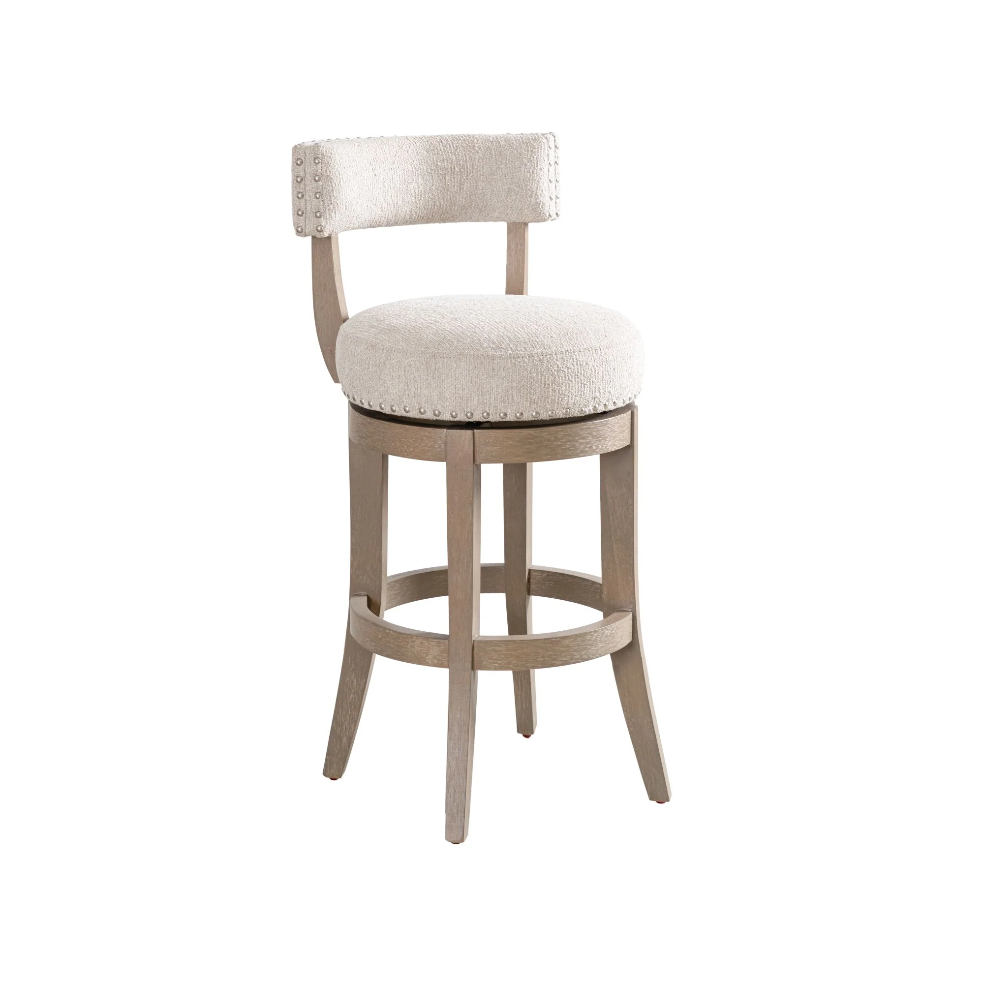 Mystic - Solid Wood Upholstered 30" Bar Height Swivel Barstool - Image 19