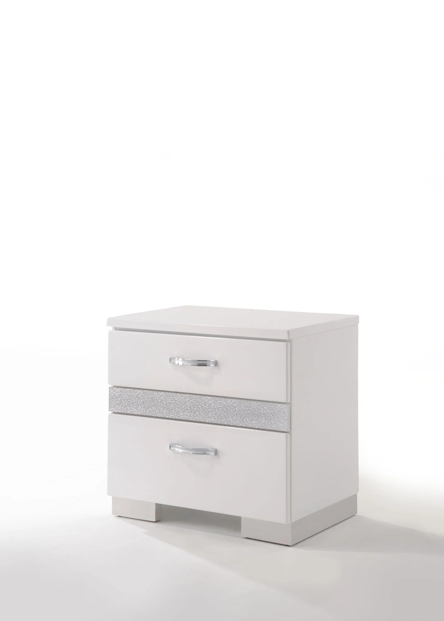 Naima II - High Gloss Nightstand - White - Image 7