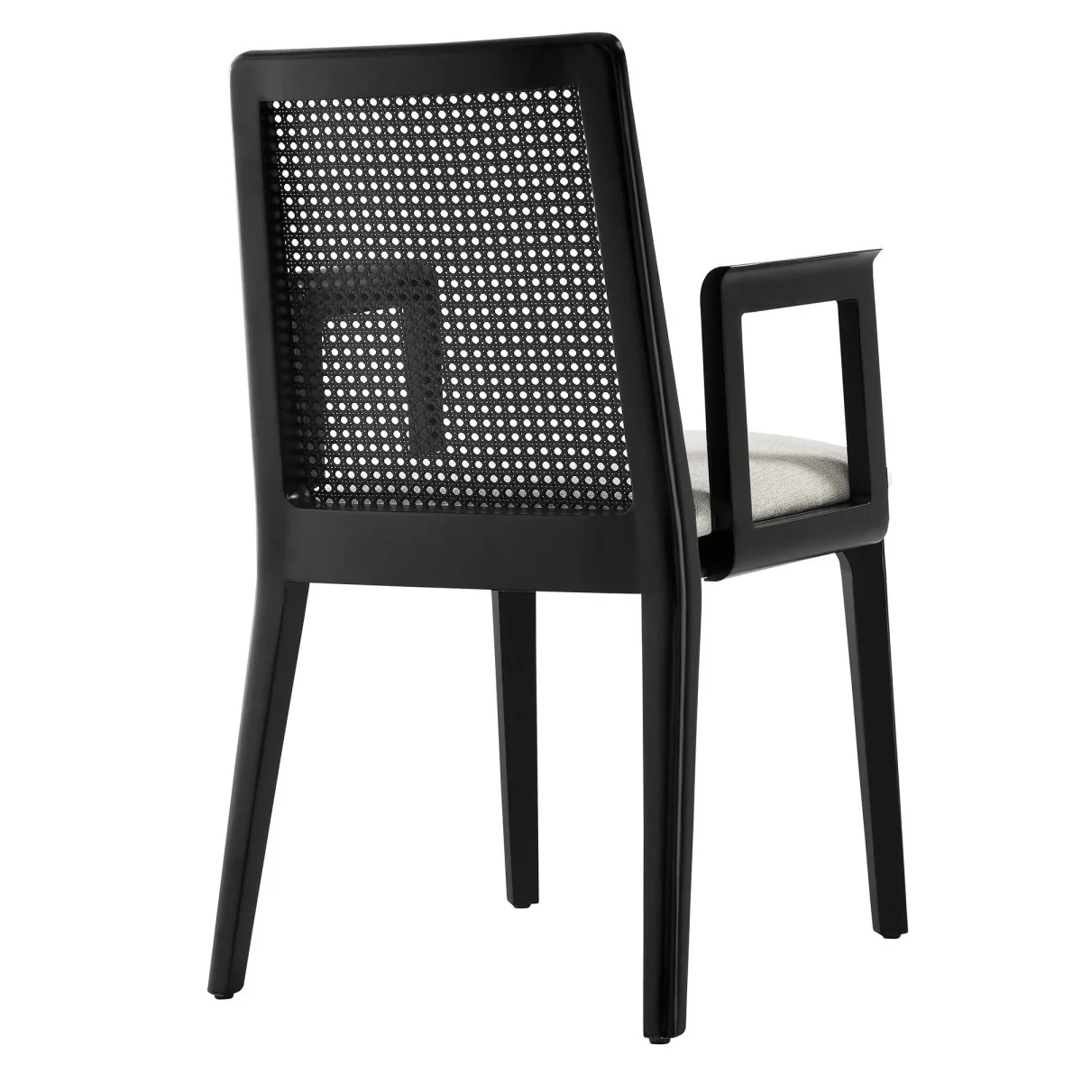 Natural Beech Wood and Rattan Cane Back Dining Armchair - Image 26