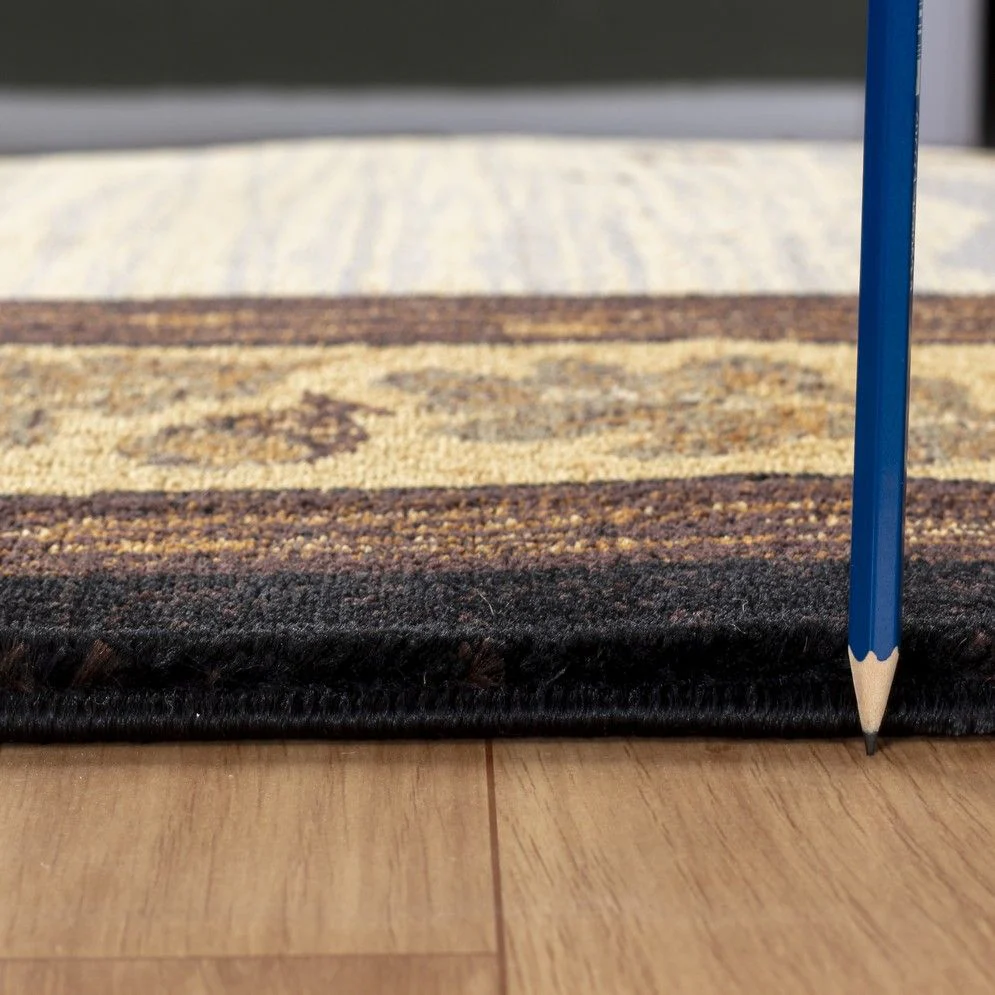Nature's Nest - 5'3" X 7'3" Lodge Area Rug - Multi / Black - Image 3