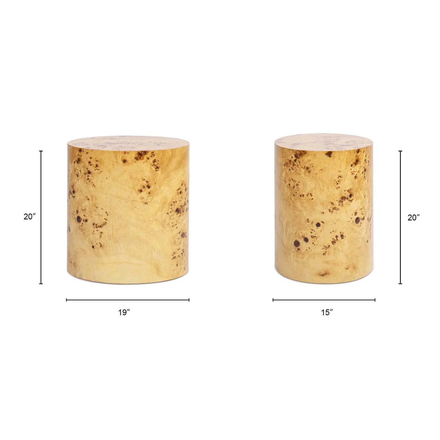 Nebula - Accent Oval Pillar Side Table - Image 14