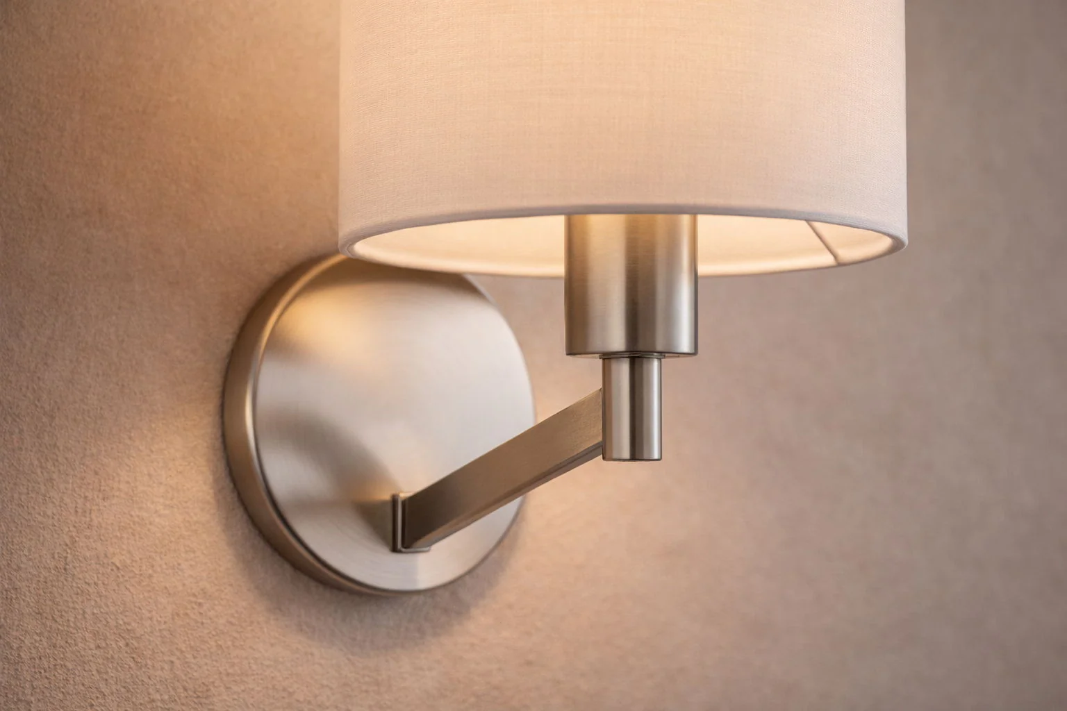 Nebula - Base Wall Lamp With Rotary Switch Shade - Brushed Nickel / Silver / White - Image 4