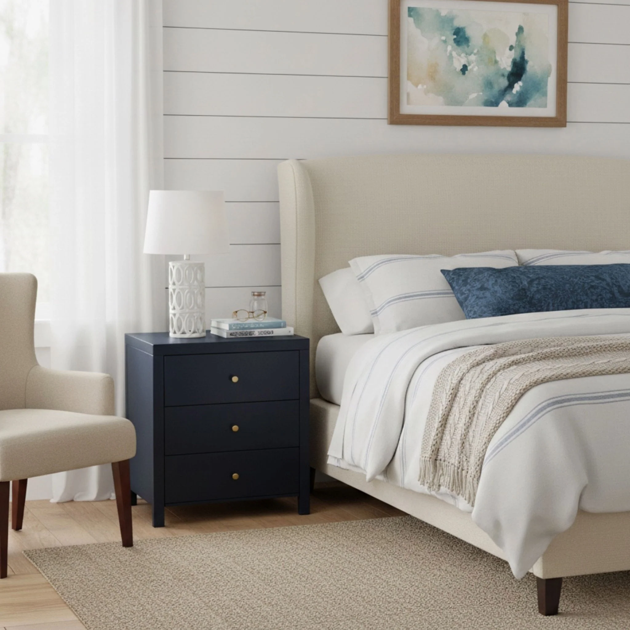 Nevarre - 3 Drawer Nightstand - Image 4