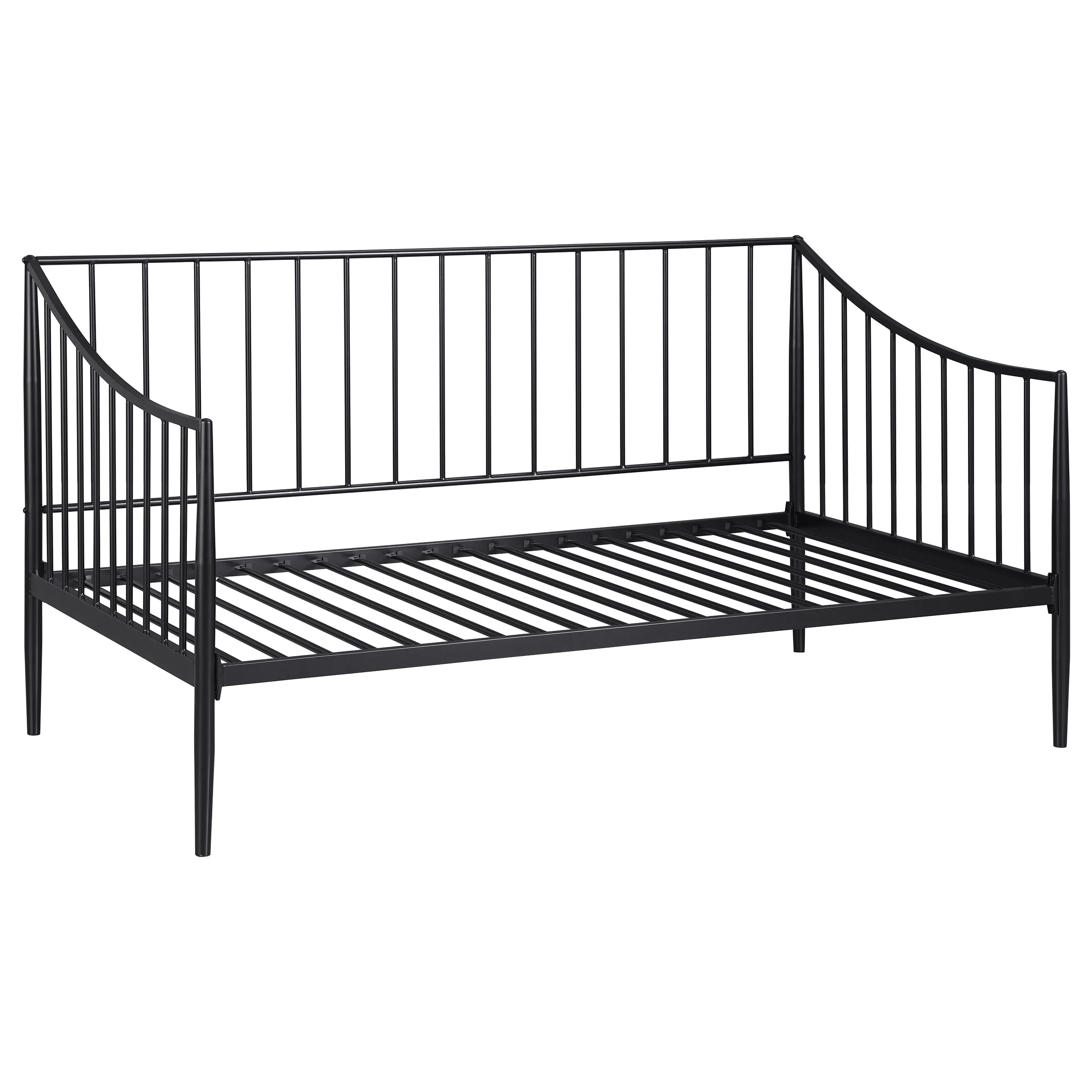 Newbury Metal Twin Daybed, Matte Black
