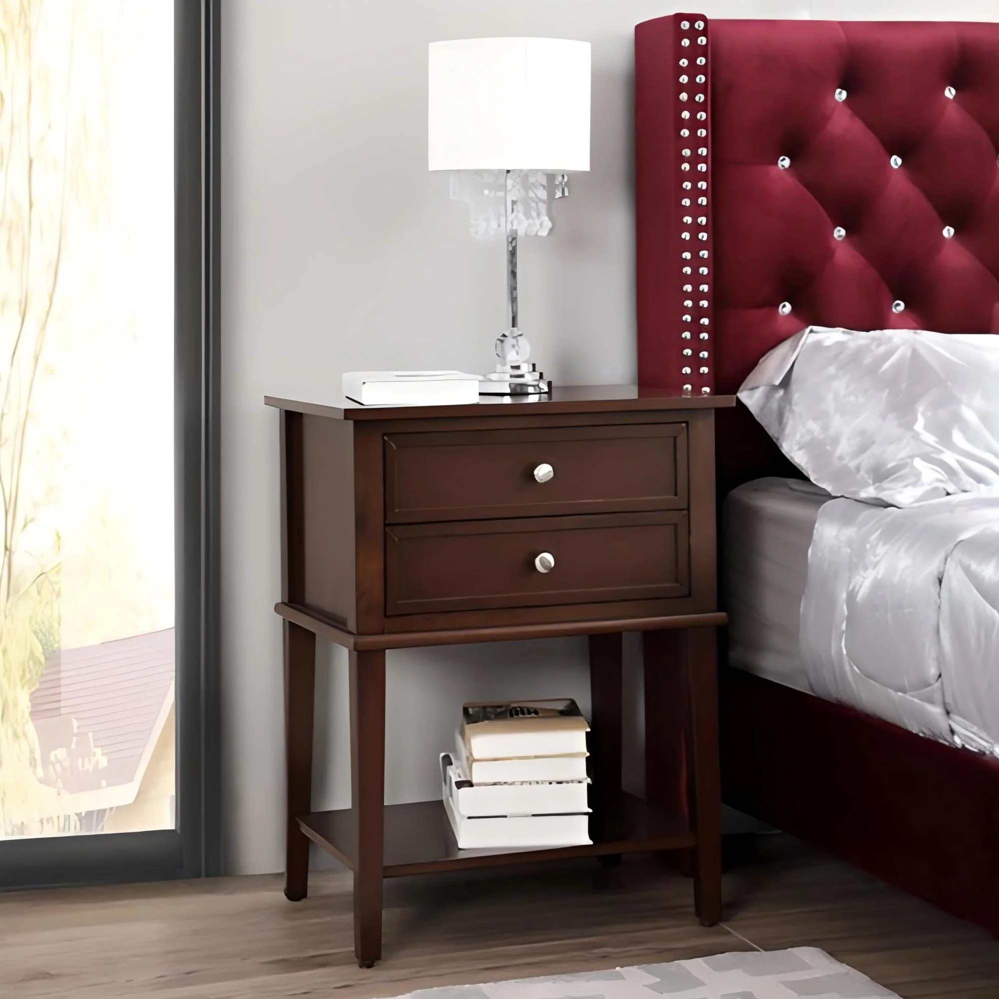 Newton - Nightstand - Cappuccino - Image 5