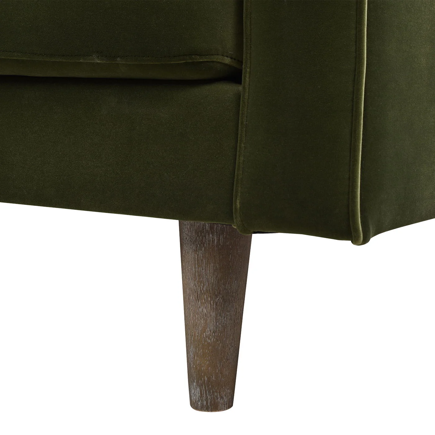 Nicholas - Mid-Century Modern Sofa - Olive Green - Image 5