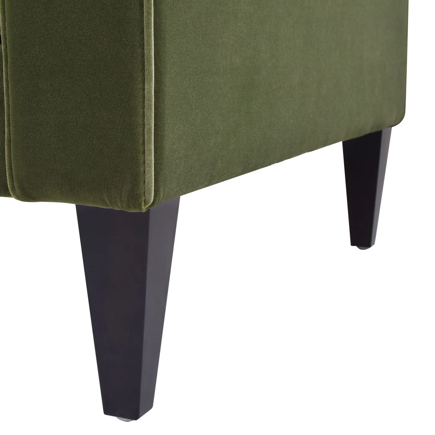 Nicholi - Mid-Century Modern Sofa - Olive Green - Image 7