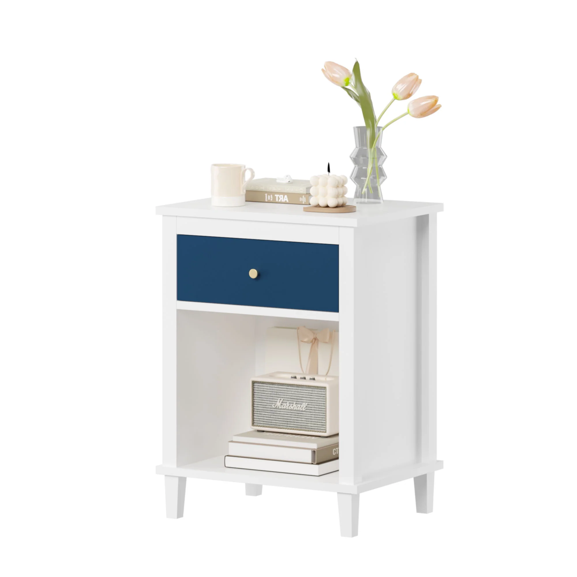 Nightstand With 1 Drawer 1 Shelf - Image 27