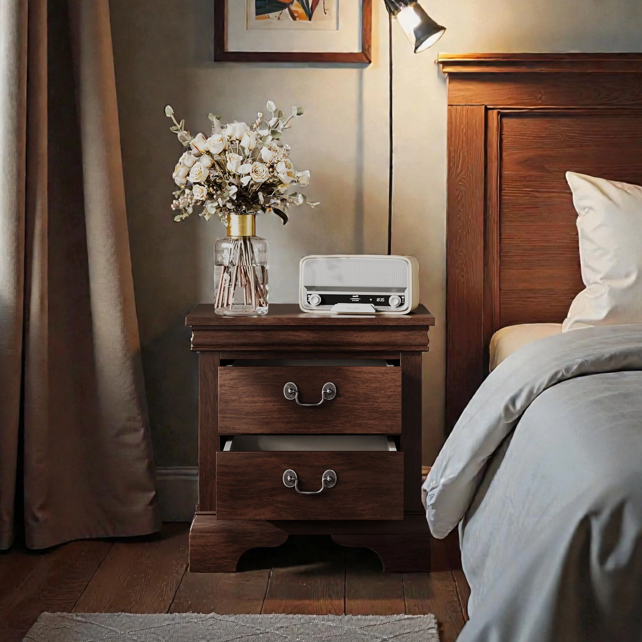 Nightstand With 2 Drawers - Image 18