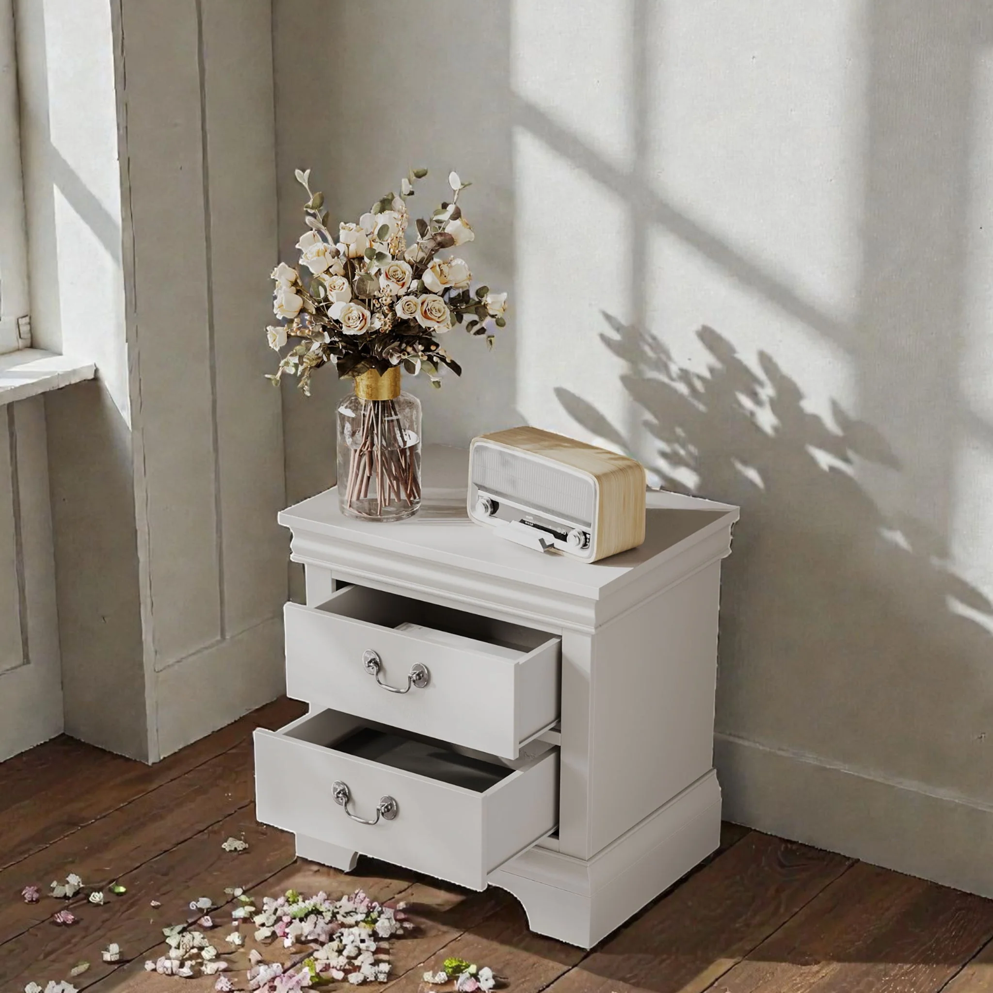 Nightstand With 2 Drawers - Image 4