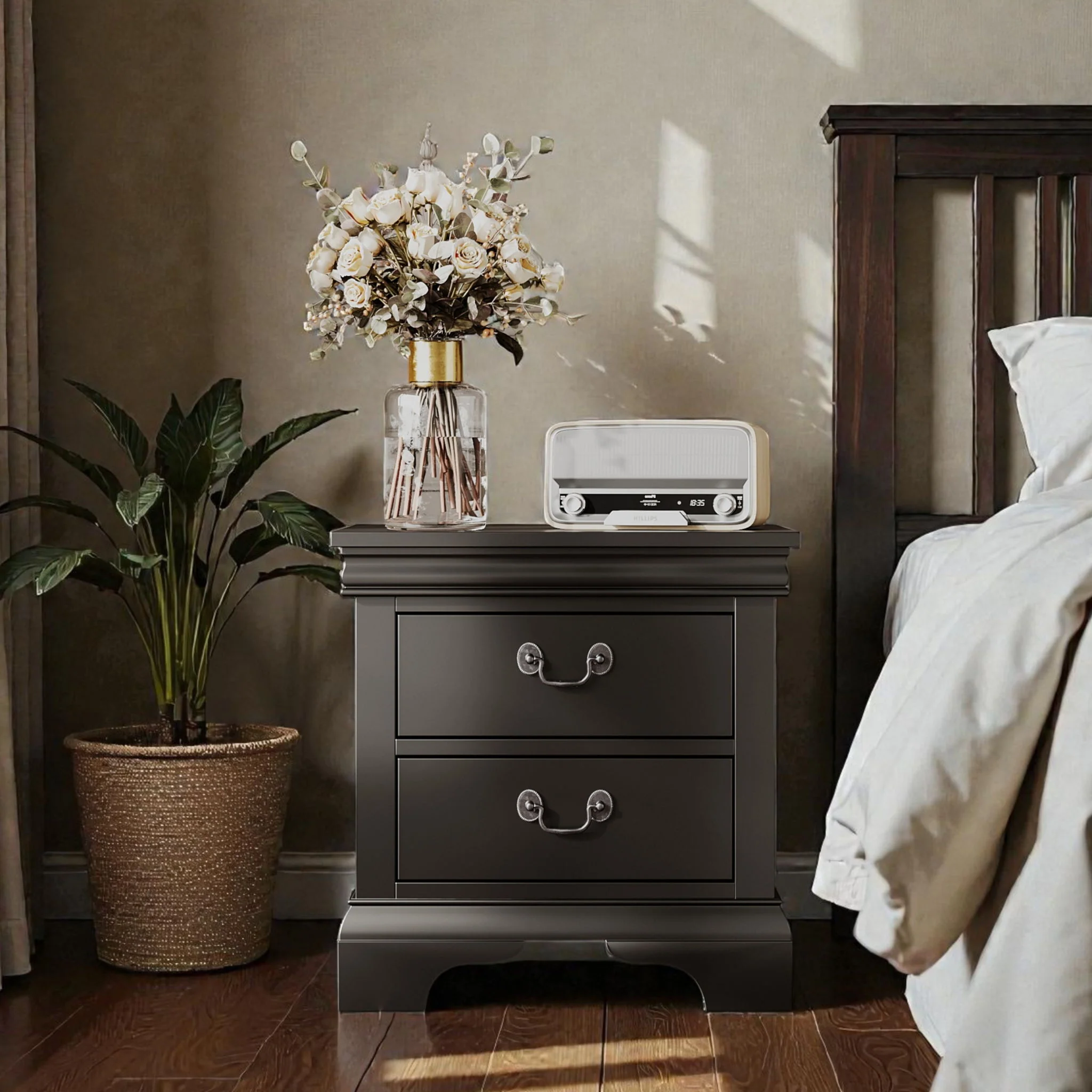 Nightstand With 2 Drawers - Image 6