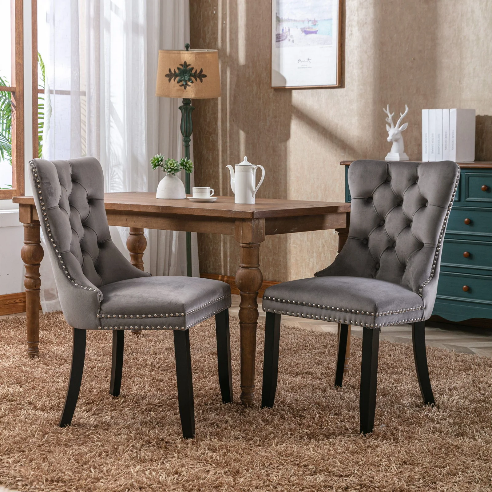 Nikki - High-End Tufted Dining Chair (Set of 2) - Image 10