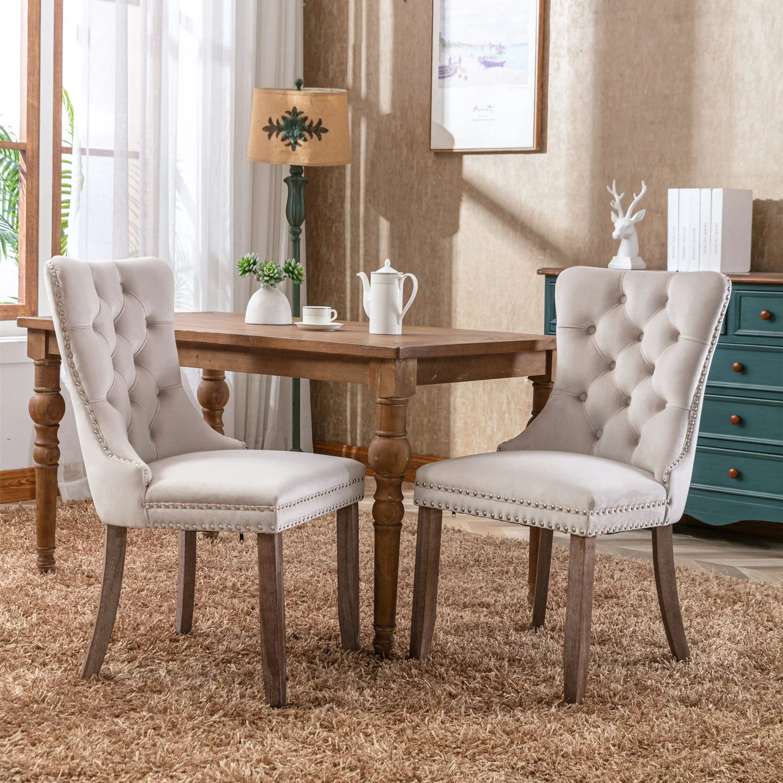 Nikki - High-End Tufted Dining Chair (Set of 2) - Image 9