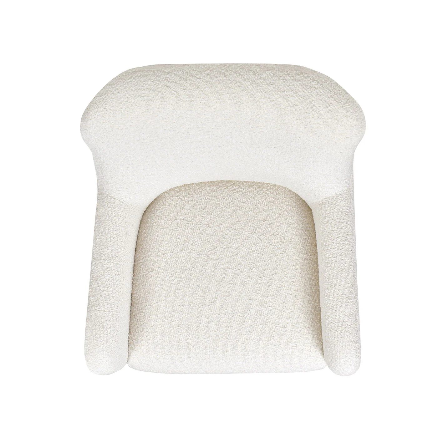 Nimbus - Curved Accent Chair - Ivory White - Image 6