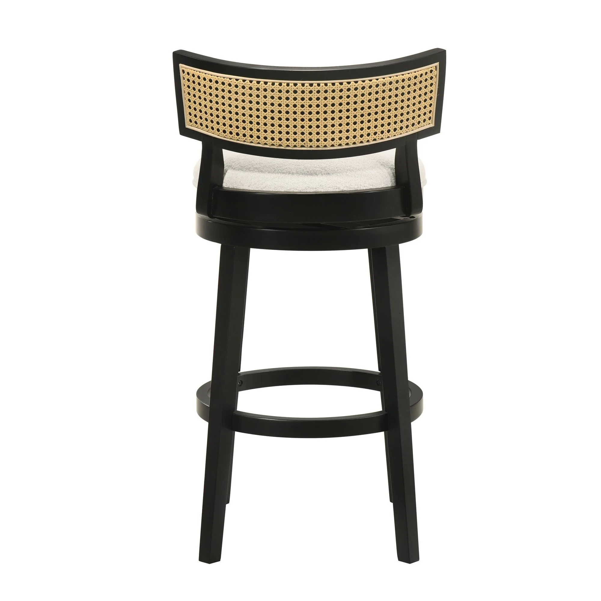 Noely - Modern Farmhouse Swivel Wood Bar Height Kitchen Bar Stool - Image 17