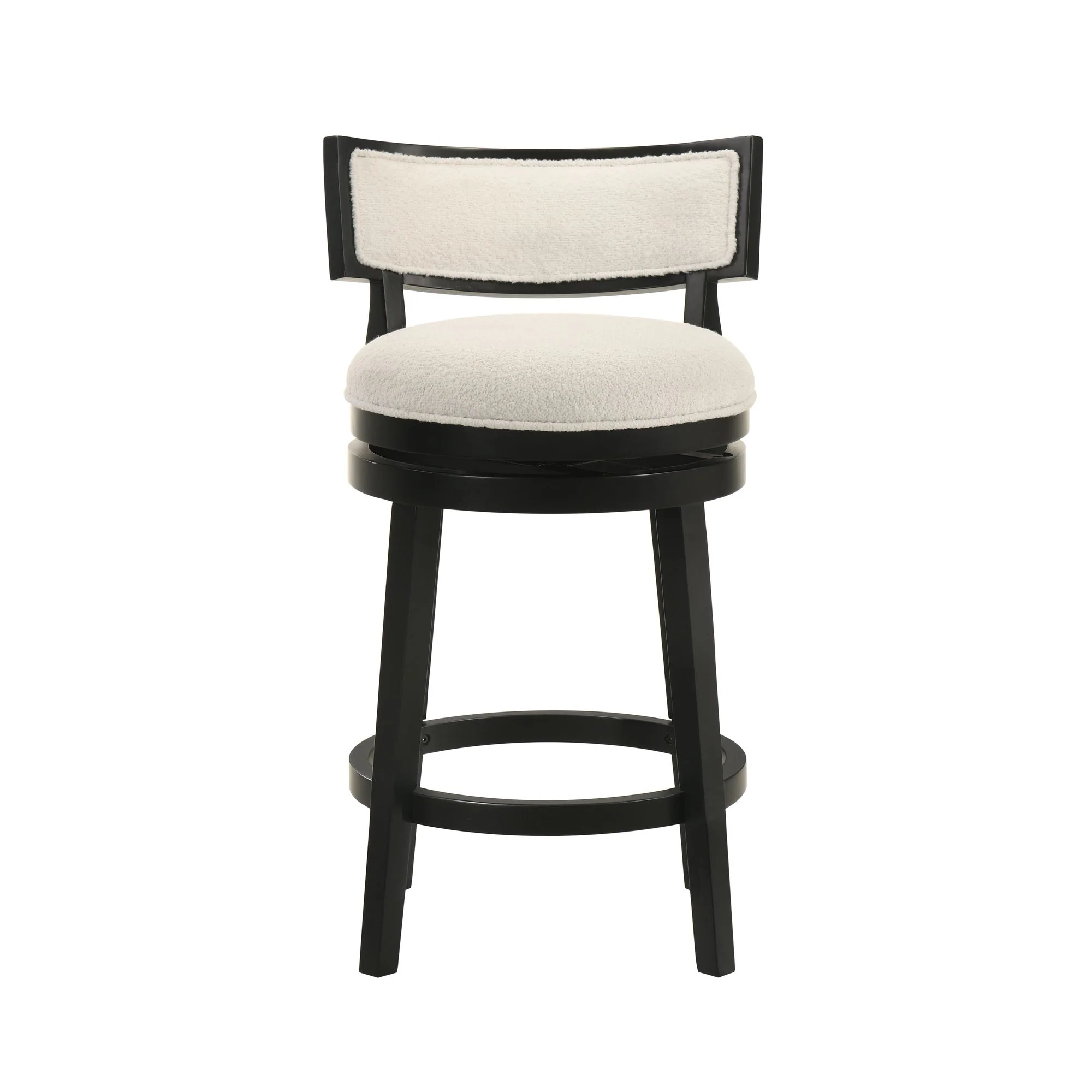 Noely - Modern Farmhouse Swivel Wood Counter Height Kitchen Bar Stool - Image 12