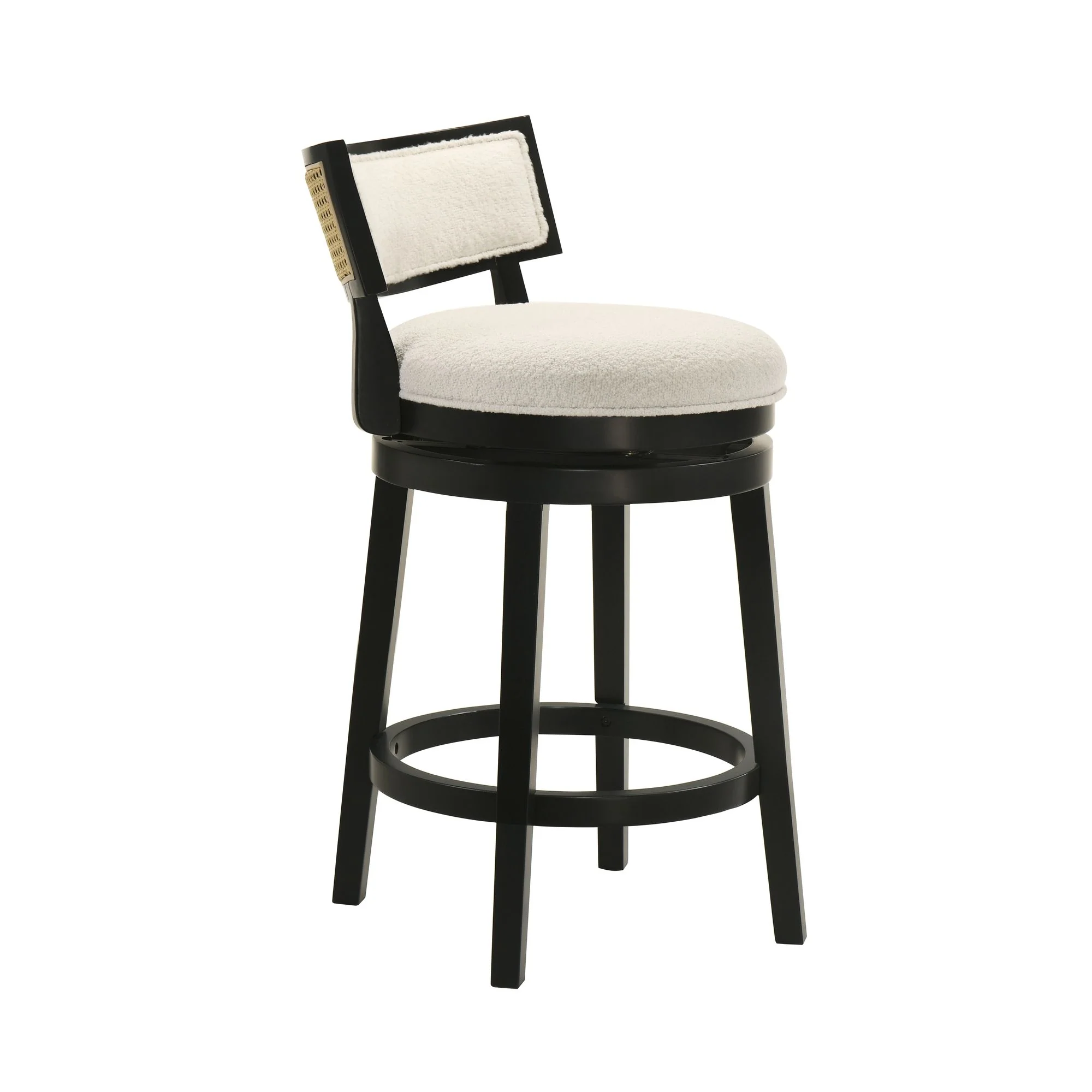 Noely - Modern Farmhouse Swivel Wood Counter Height Kitchen Bar Stool - Image 21