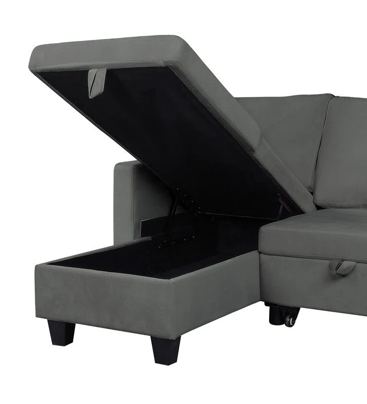 Nova - Reversible Sleeper Sectional Sofa With Storage Chaise - Image 8