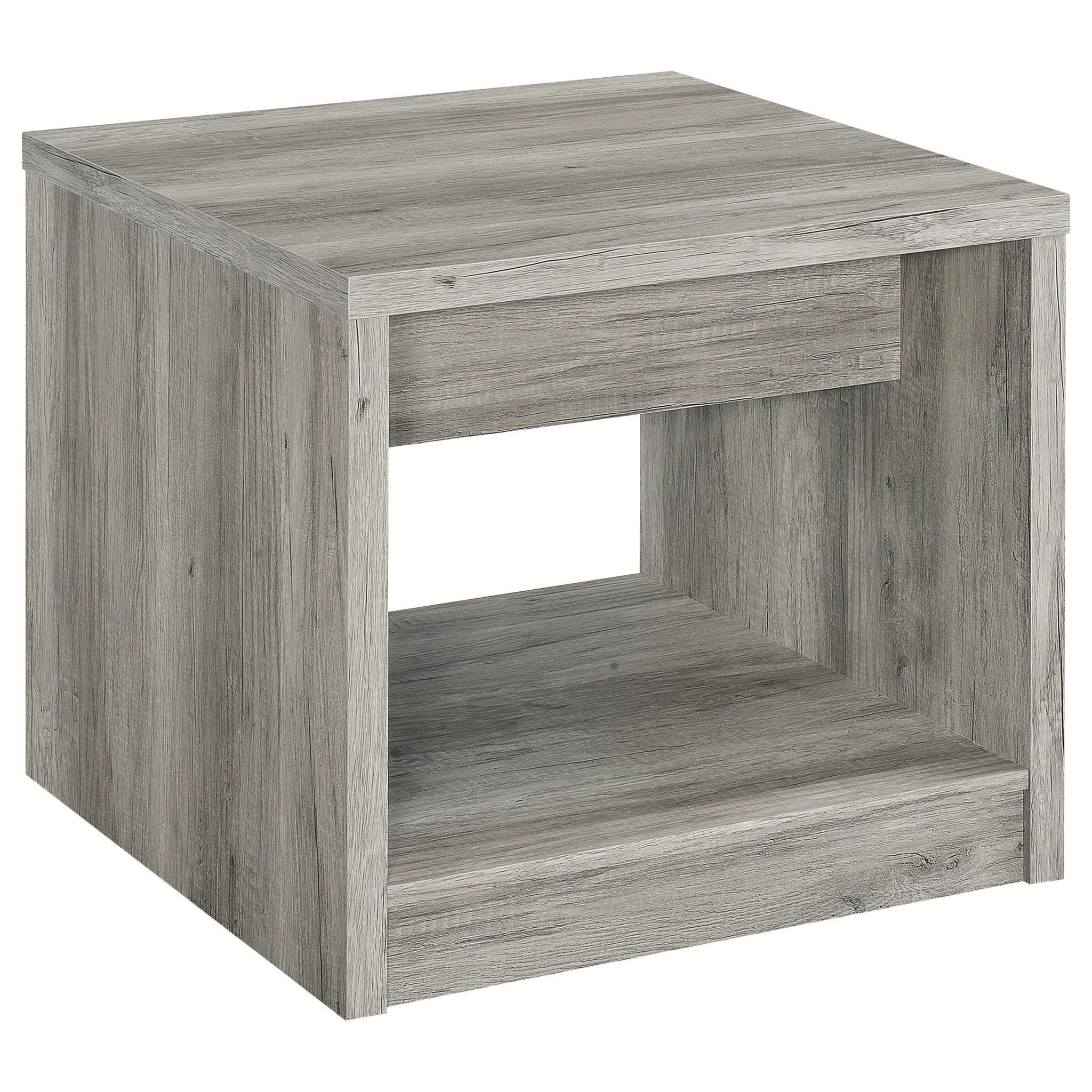 Nuberg - 1 Drawer Table - Gray - Image 6