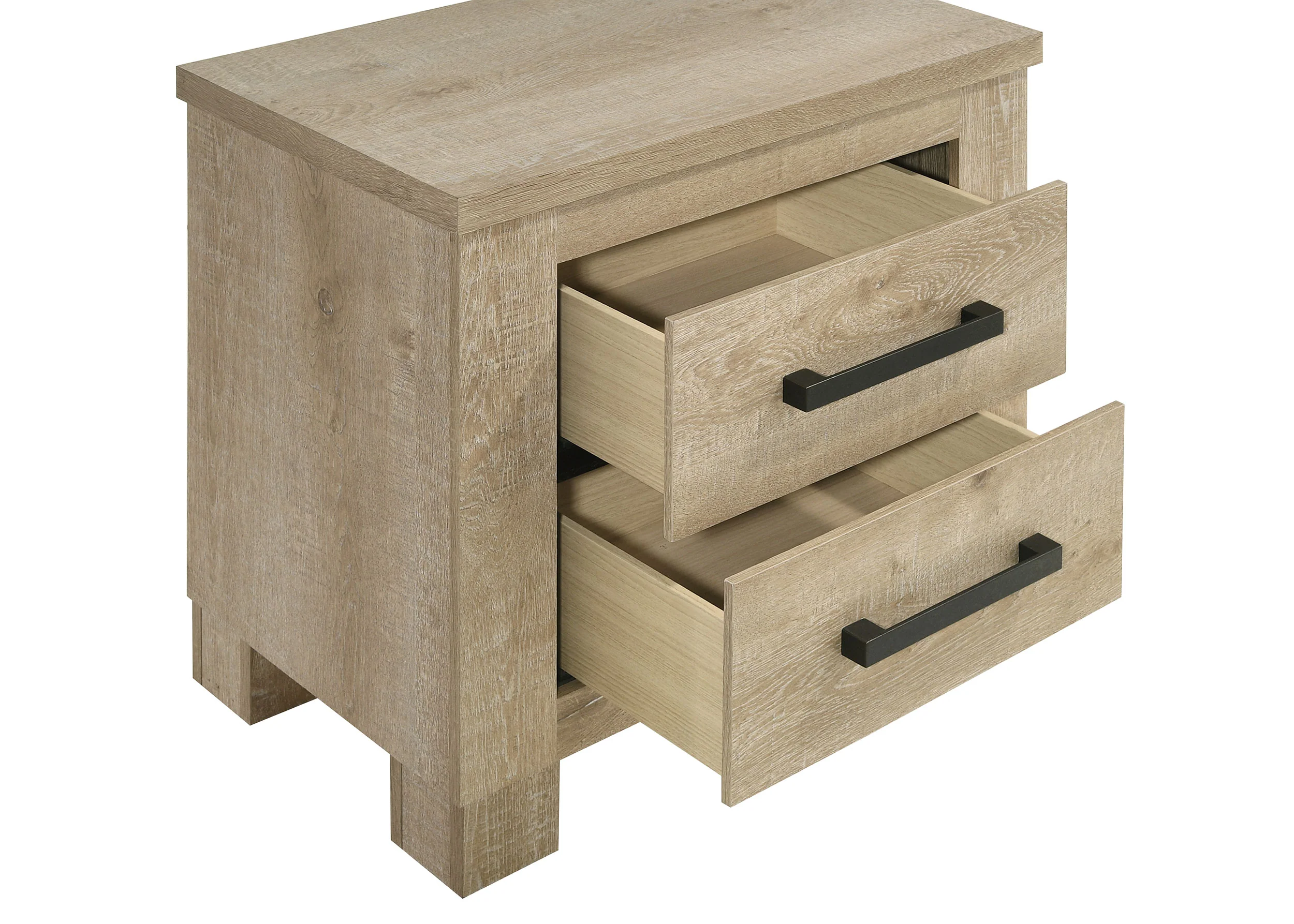 Oakglen 2-Drawer Nightstand, Weathered Oak - Image 7
