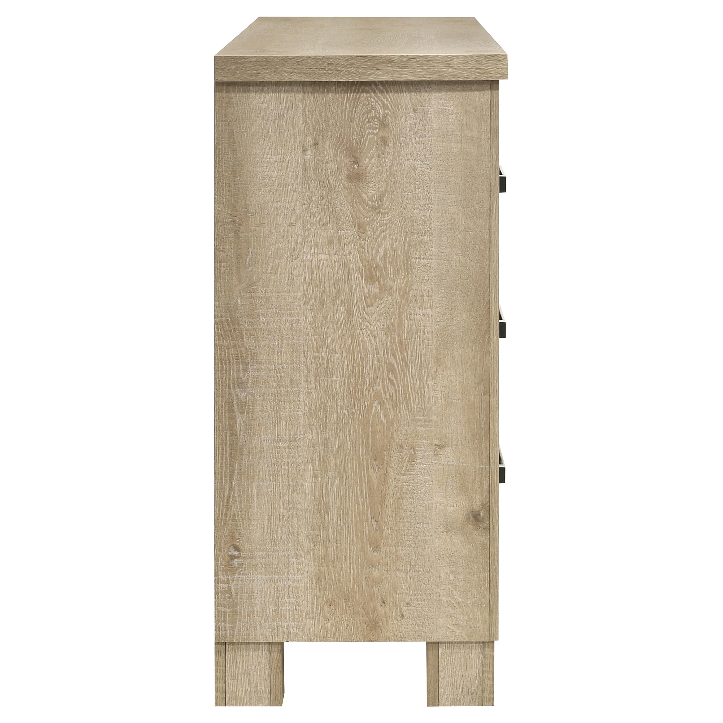 Oakglen 6-Drawer Bedroom Dresser in Weathered Oak - Image 7