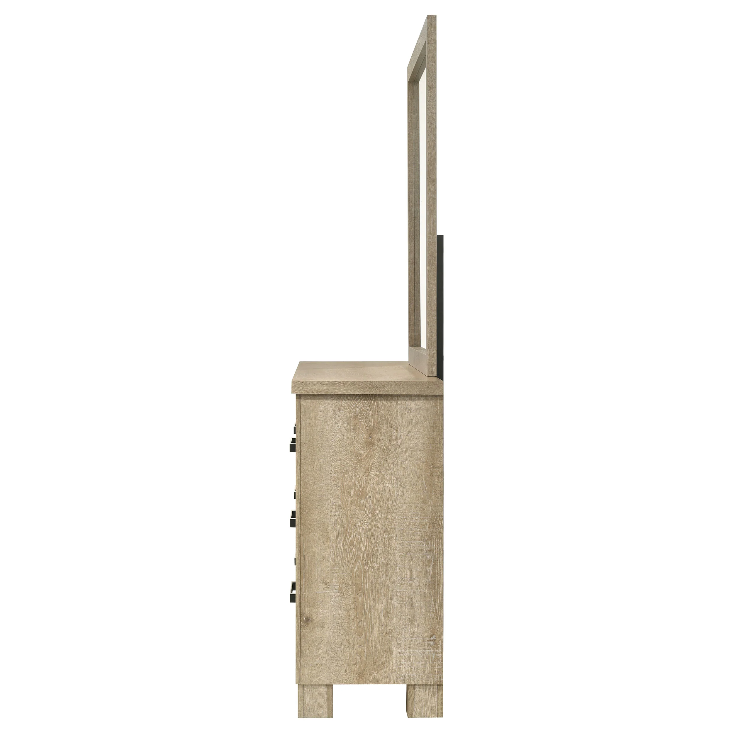 Oakglen 6-Drawer Dresser and Mirror in Weathered Oak - Image 4