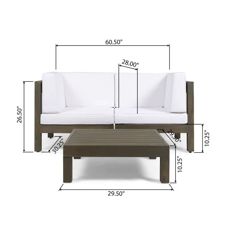Oana - 3 Piece Love Seat Set With Coffee Table - Image 27