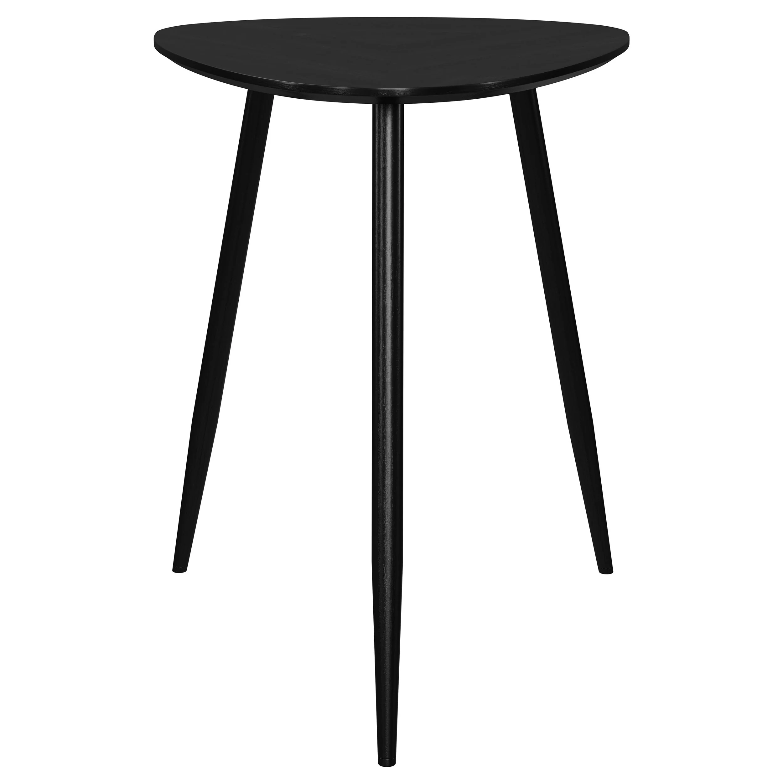 Odessa Triangular Solid Wood End Table Black - Image 2