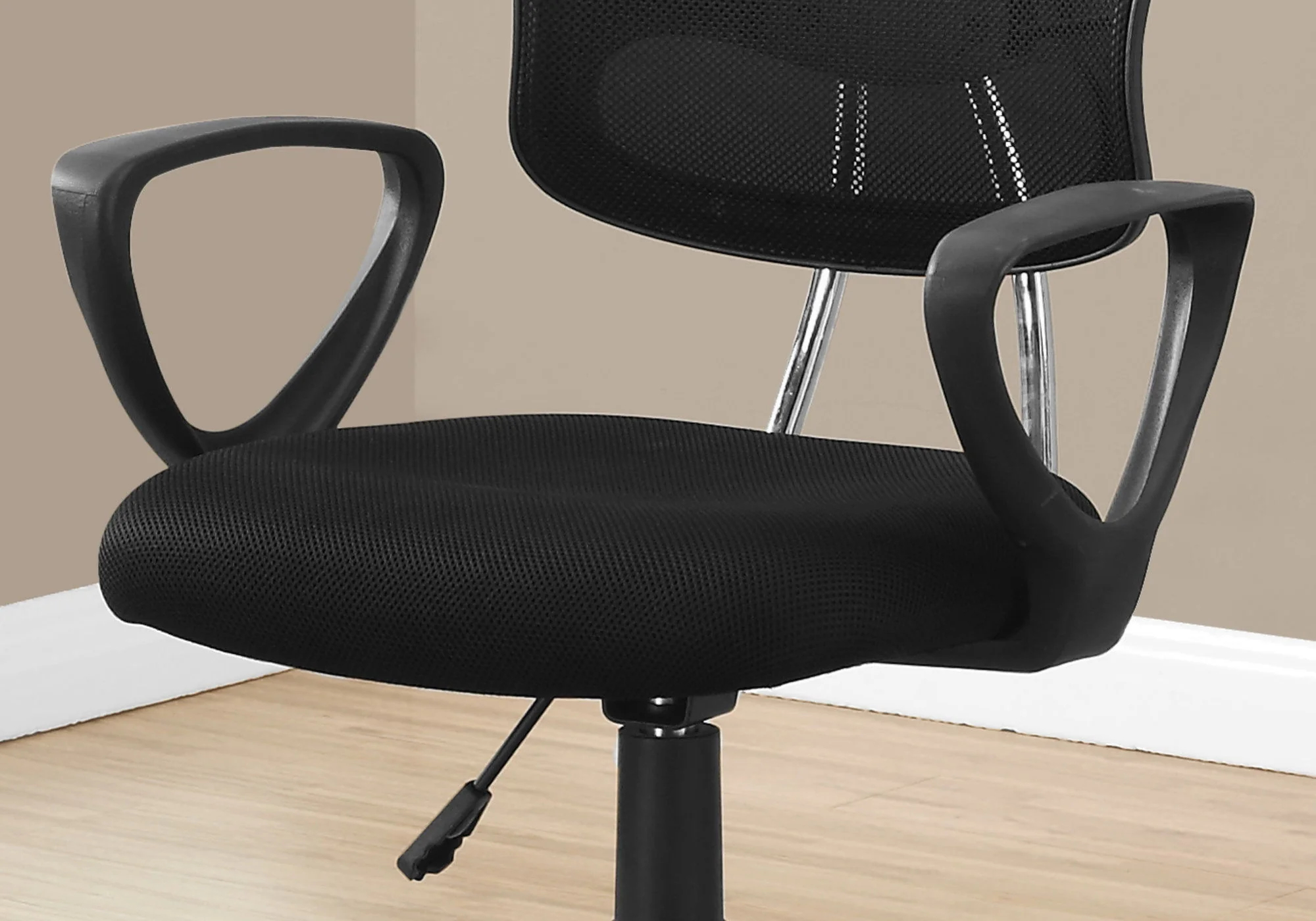 Office Chair, Adjustable Height, Swivel, Ergonomic, Armrests, Mesh, Contemporary / Modern - Black - Image 6