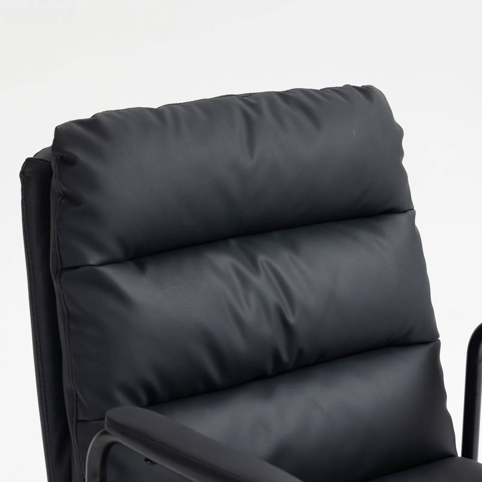 Office Chair, Mid Back Home Office Desk Task Chair With Wheels And Arms Ergonomic Computer Rolling Swivel Chair With Padded Armrest - Image 10