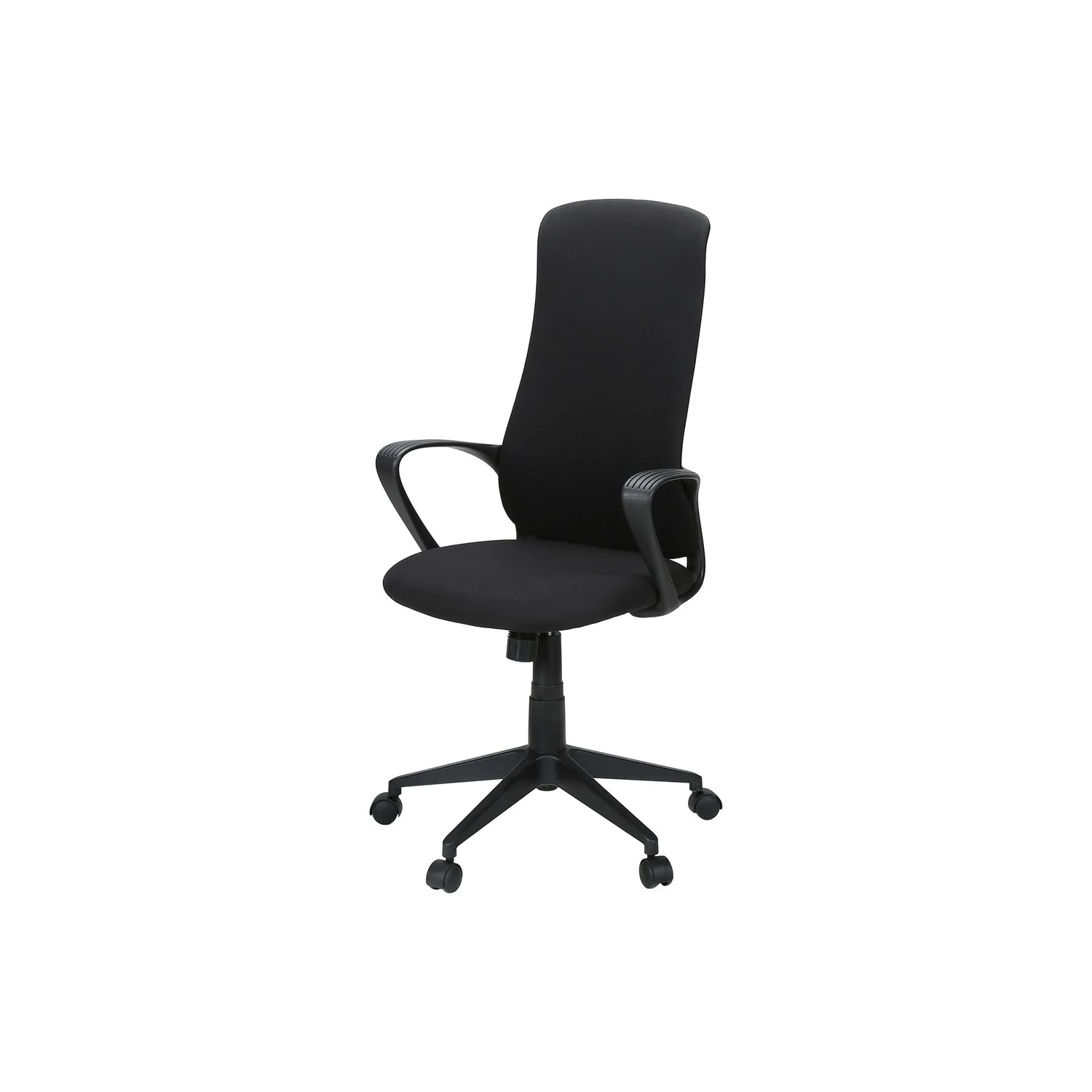 Office Chair With Adjustable Height, Armrests, Swivel - Black - Image 3