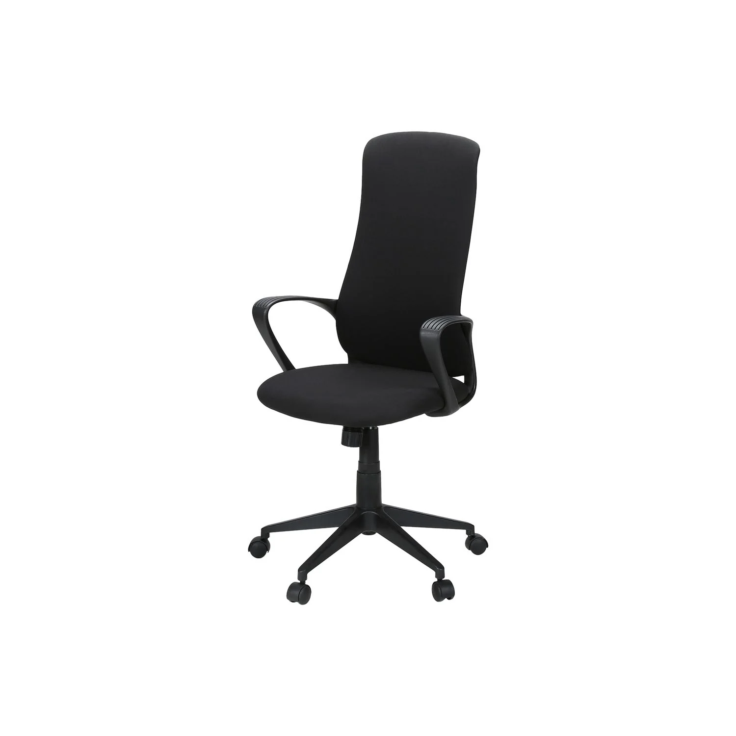 Office Chair With Adjustable Height, Armrests, Swivel - Black - Image 4