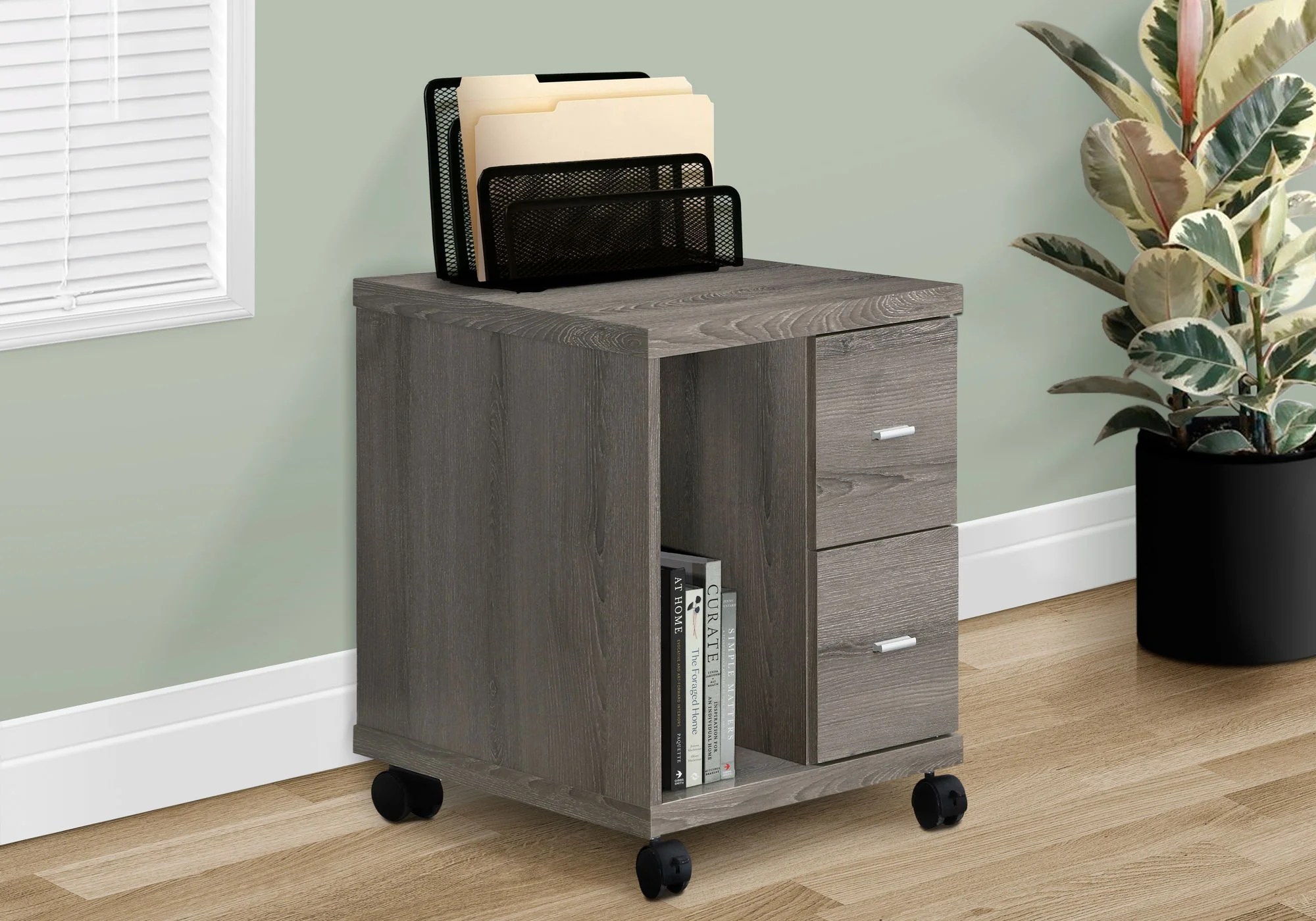 Office, File Cabinet, Printer Cart, Rolling File Cabinet, Mobile, Storage, Contemporary & Modern - Image 5