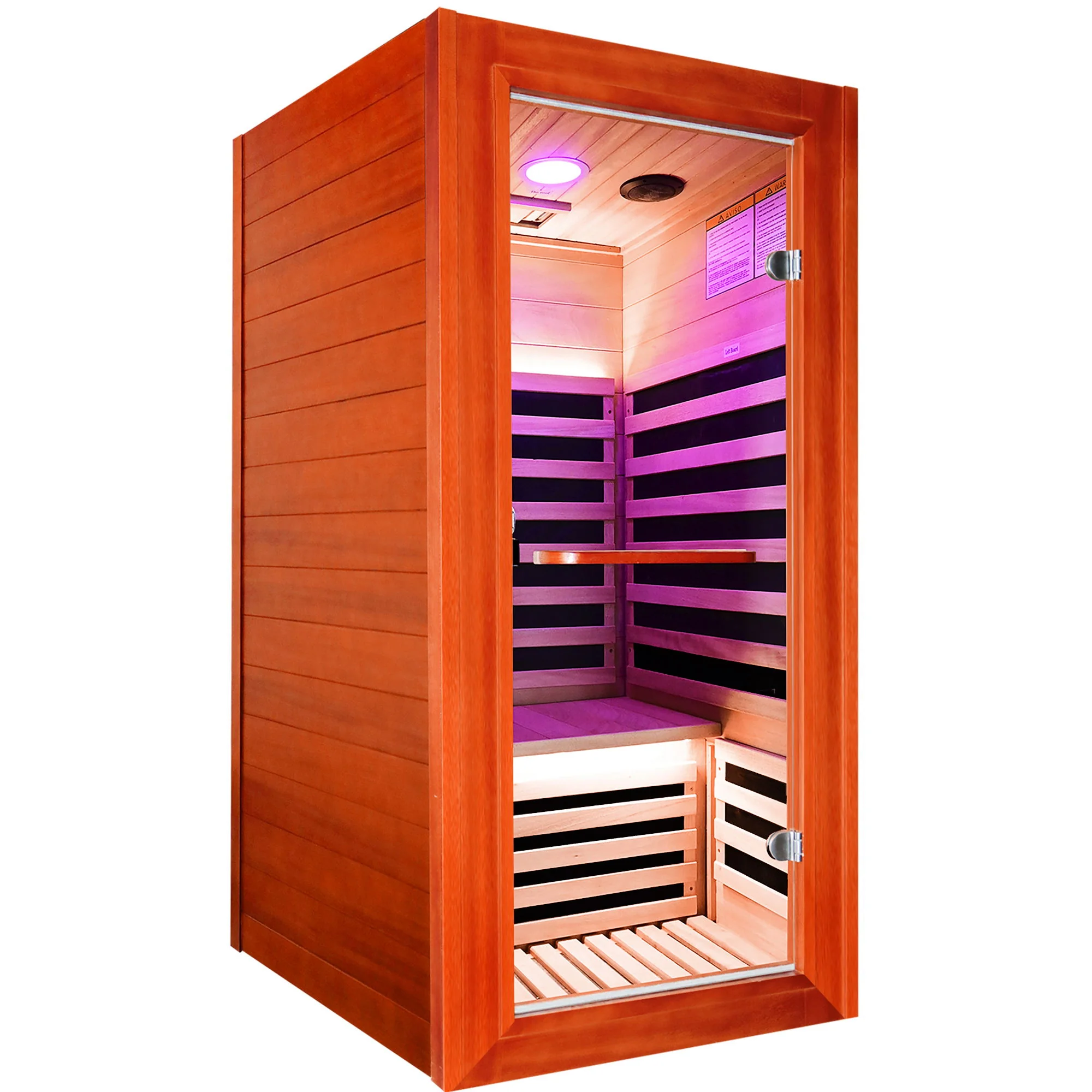 Oguman - Infrared Sauna Room Single With Whole Body Heating - Natural - Image 2