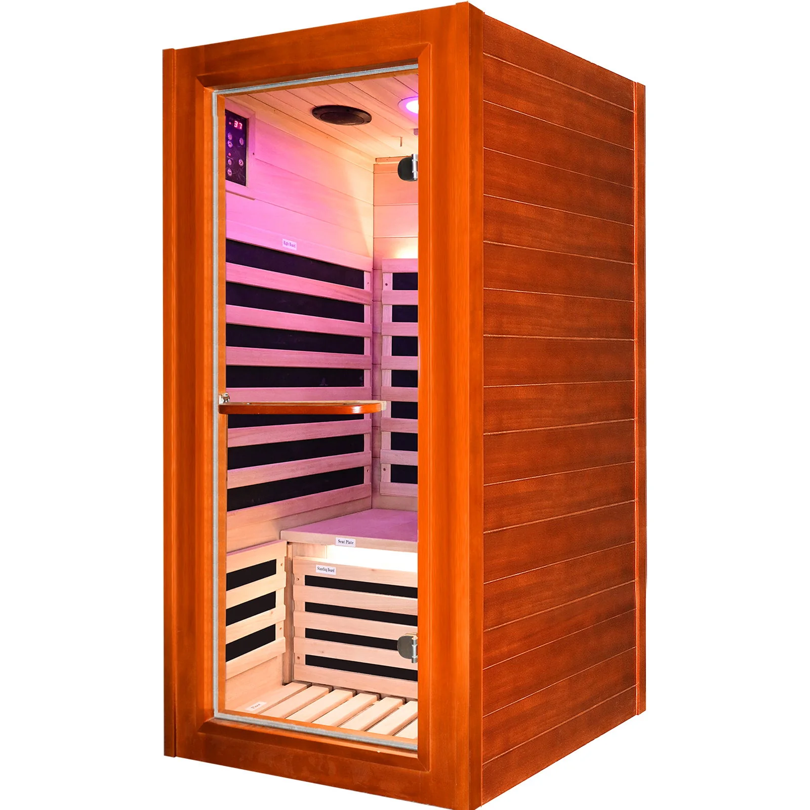 Oguman - Infrared Sauna Room Single With Whole Body Heating - Natural - Image 6