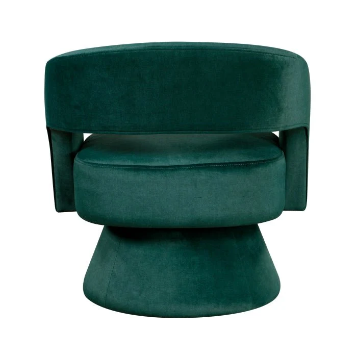 Okak 360° Velvet Swivel Accent Chair - Image 10