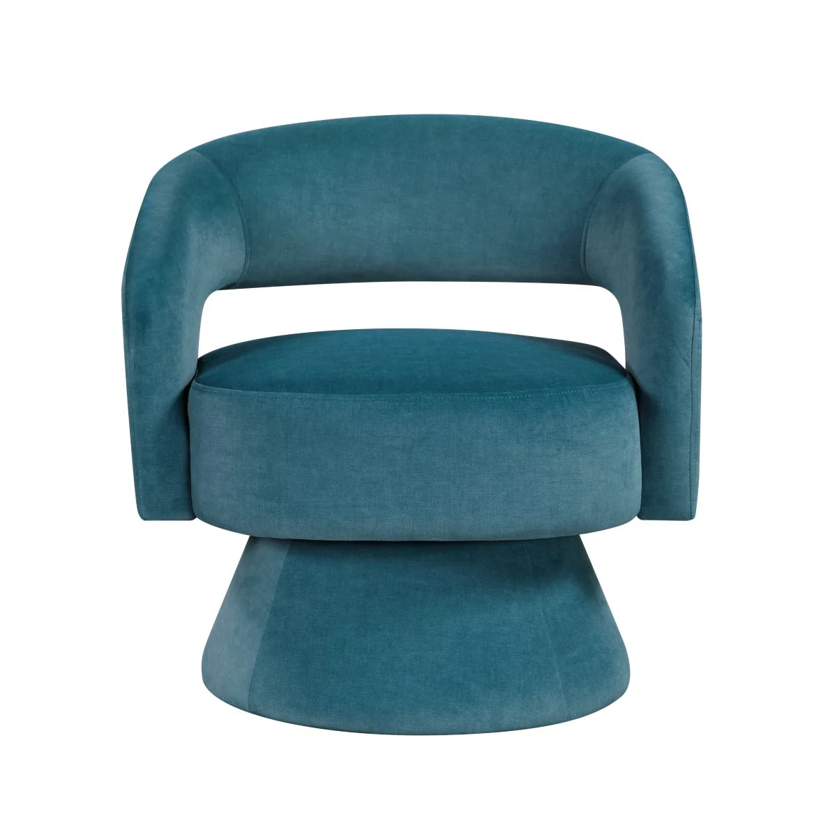 Okak 360° Velvet Swivel Accent Chair - Image 13