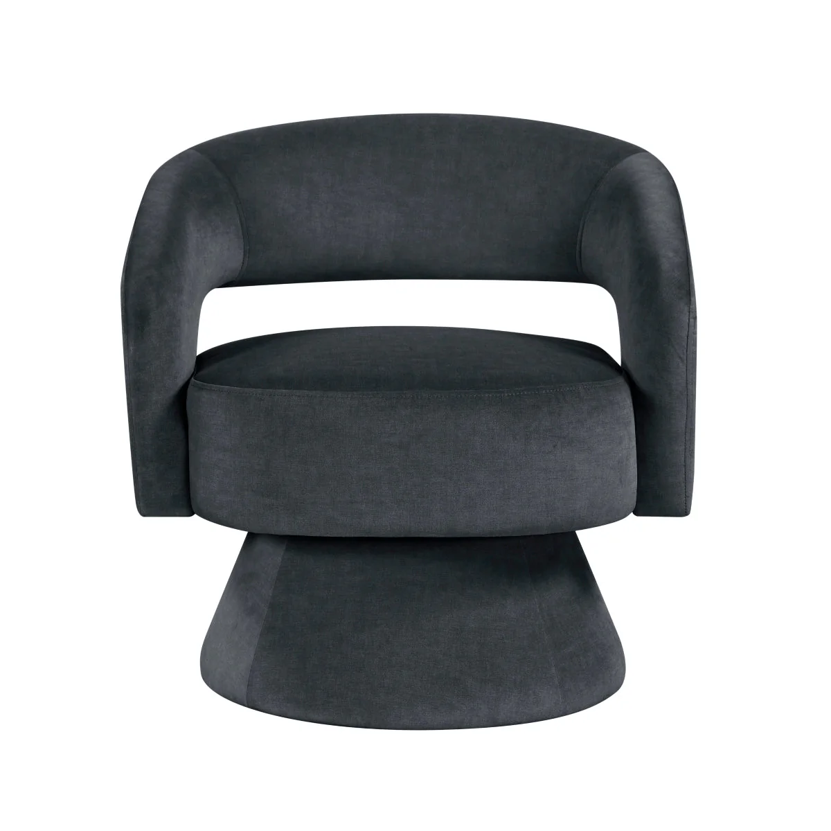 Okak 360° Velvet Swivel Accent Chair - Image 3