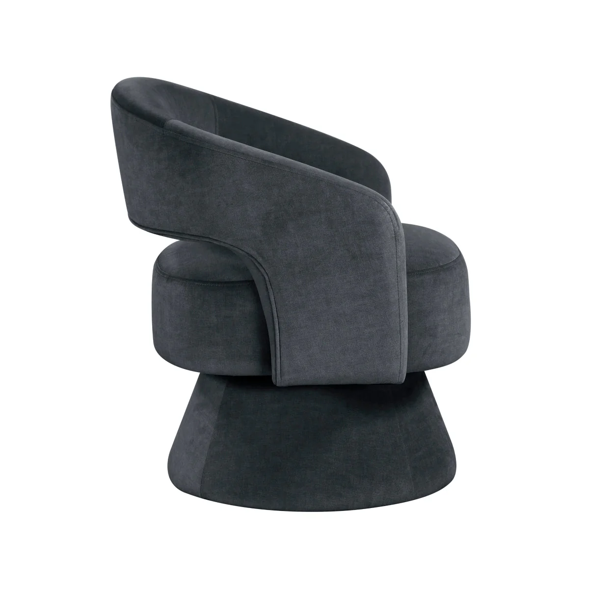 Okak 360° Velvet Swivel Accent Chair - Image 4
