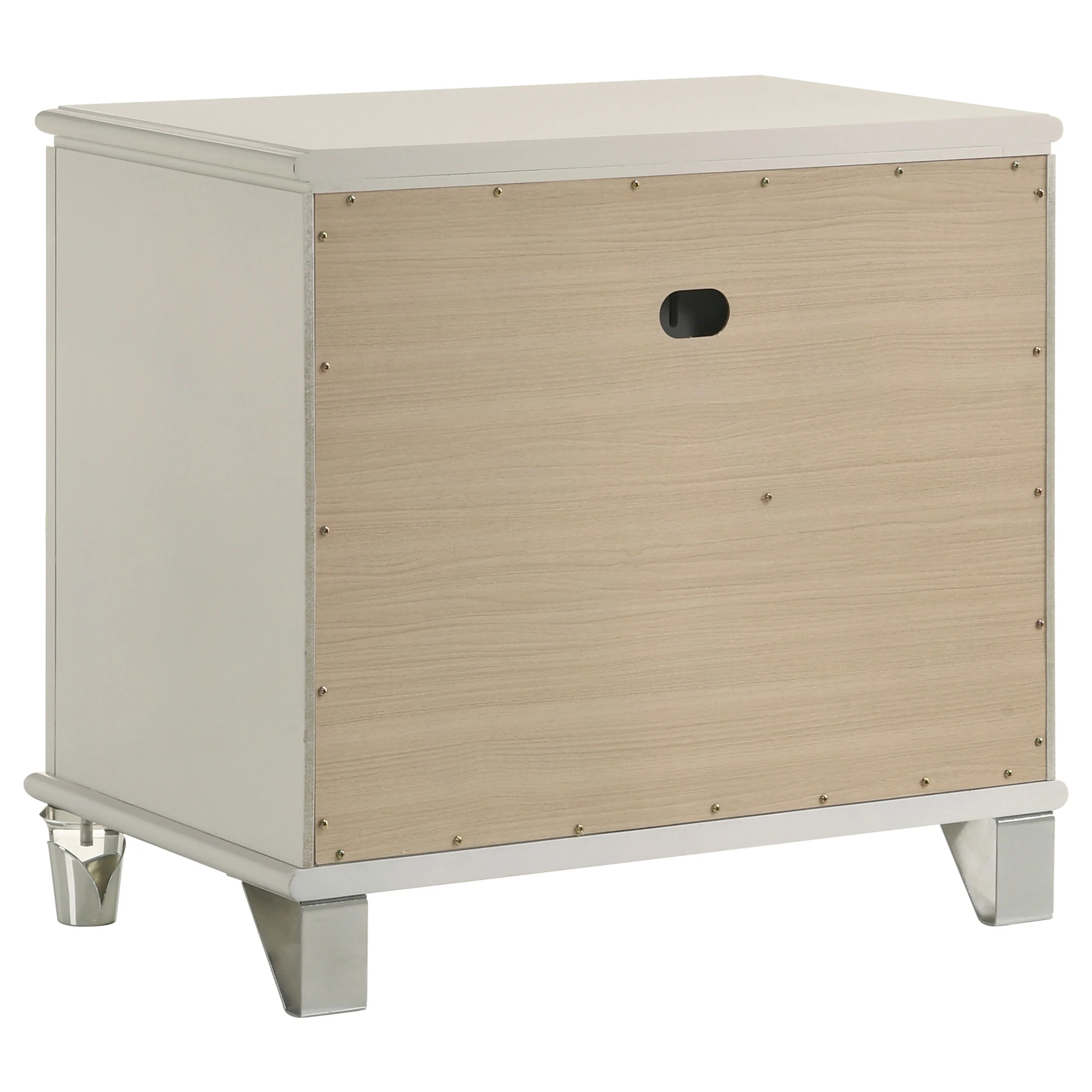 Olivia 2-Drawer Nightstand, Pearl White - Image 7